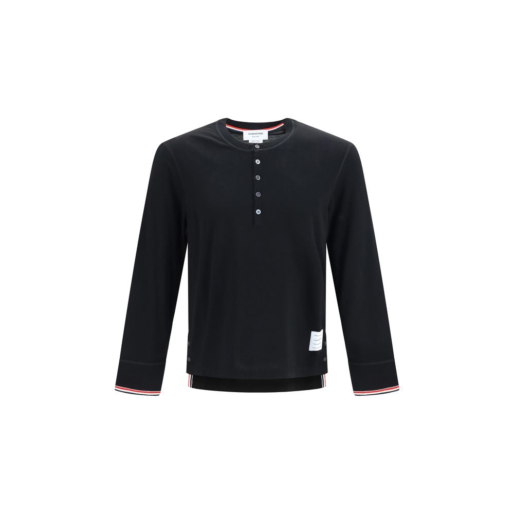Thom Browne Black Wool Oves Aries Sweatshirt - Timeless Luxury