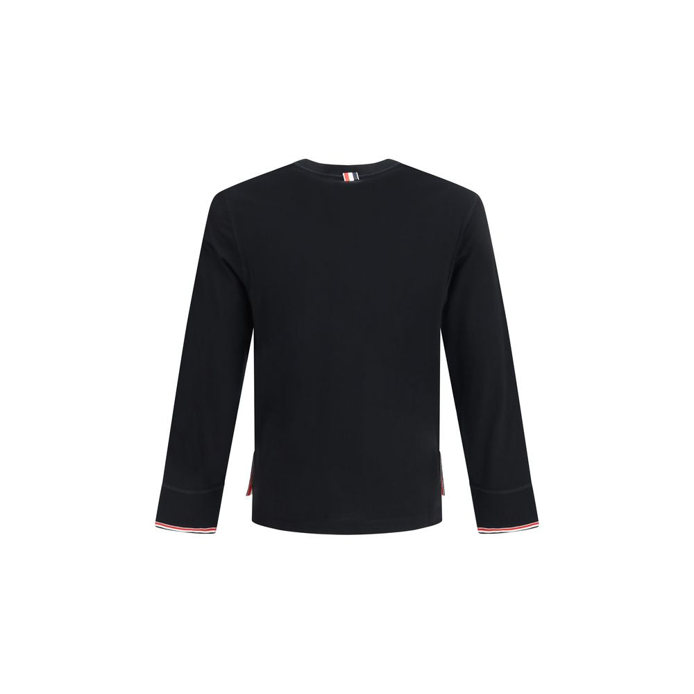 Thom Browne Black Wool Oves Aries Sweatshirt - Timeless Luxury