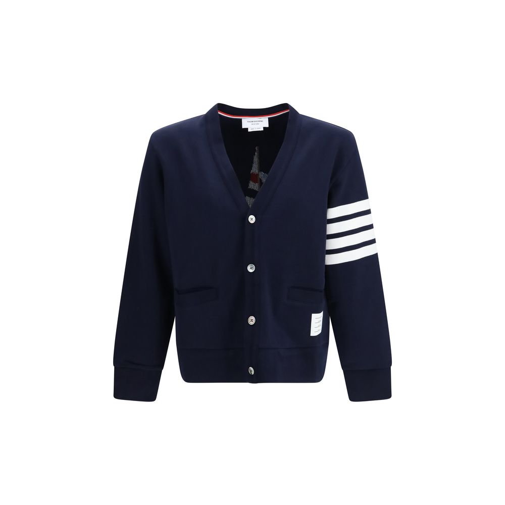 Thom Browne Blue Cotton Cardigan - Timeless Luxury for All