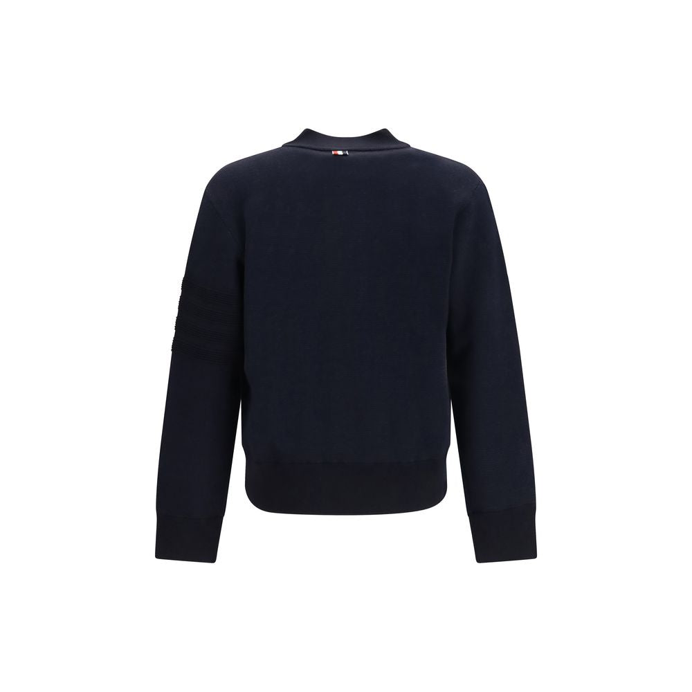 Thom Browne Blue Wool Oves Aries Bomber - Timeless Luxury Jacket