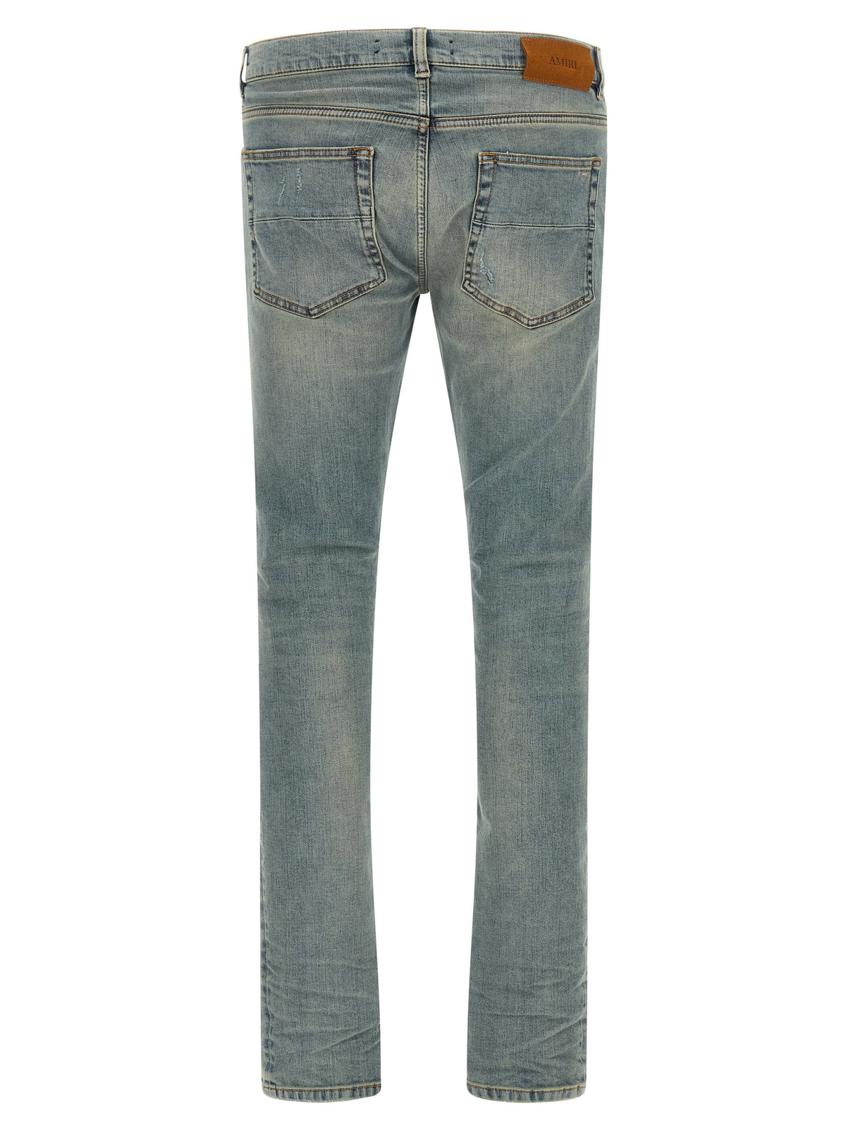 Discover the Amiri Blue Cotton Skinny Jeans, where expert craftsmanship meets luxurious stretch denim, embodying urban elegance for the discerning individual.