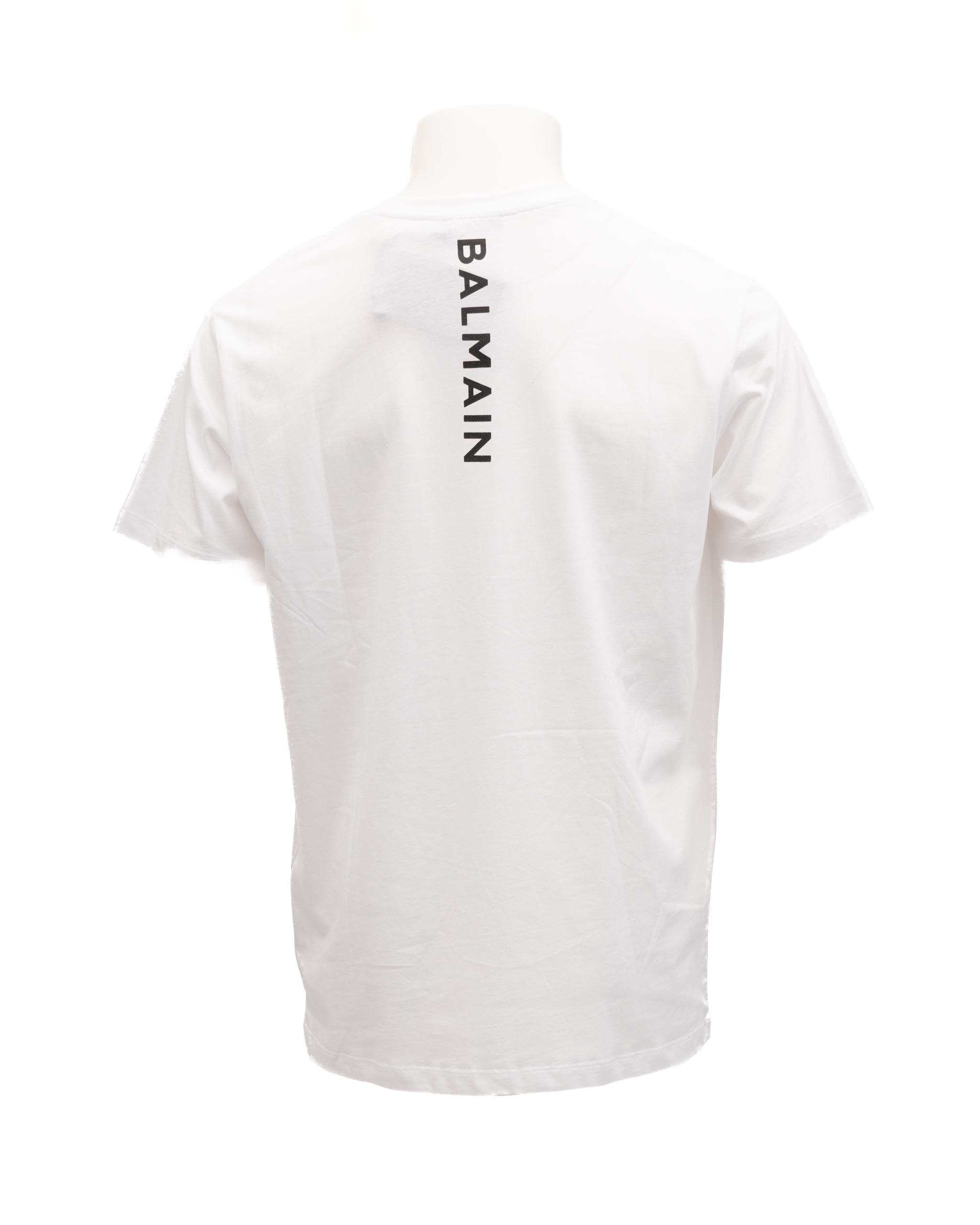 Elevate your wardrobe with the Balmain White Cotton T-Shirt, a symbol of refined luxury and timeless elegance, perfect for those who appreciate exquisite craftsmanship.