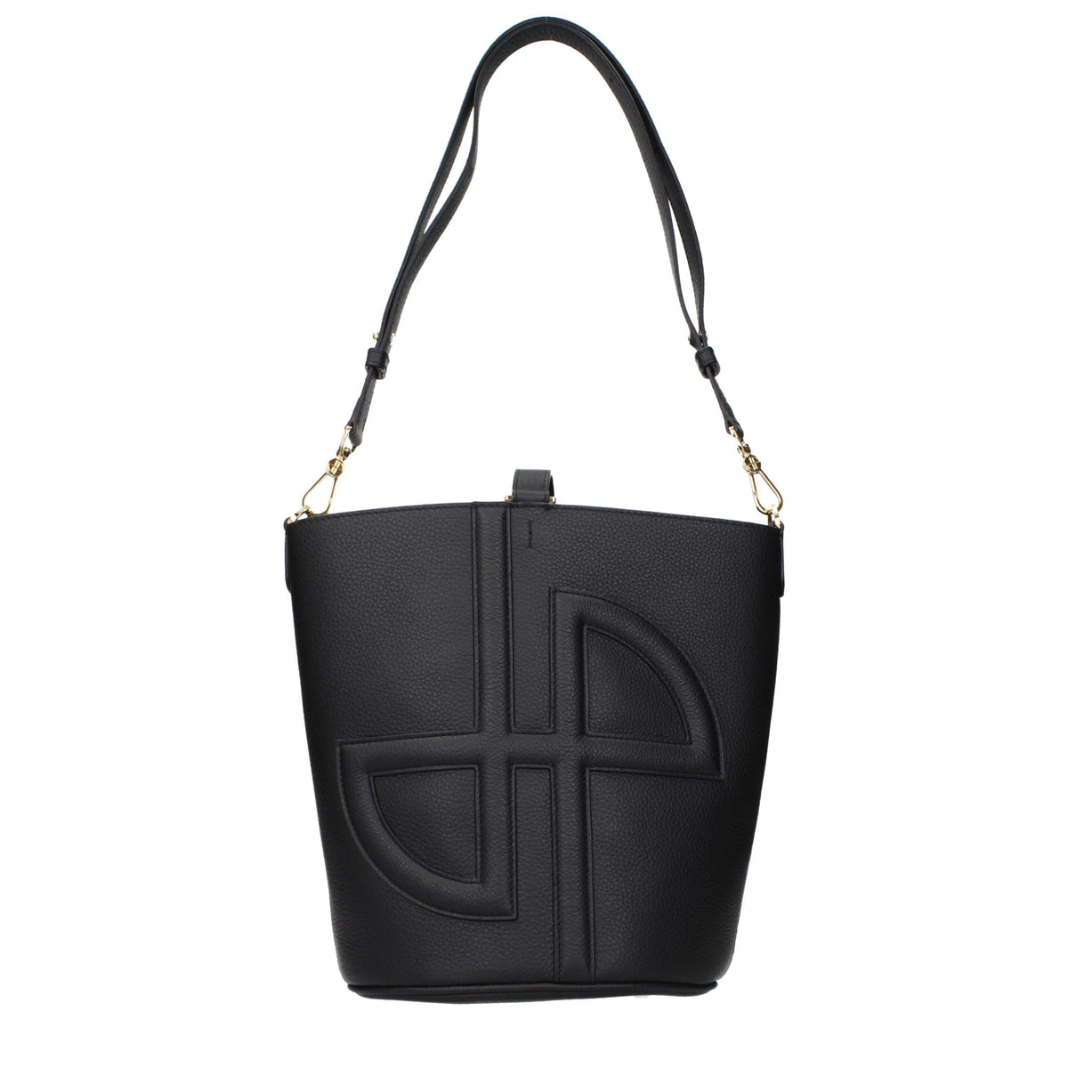 Patou Black Leather Crossbody Bag - Timeless Luxury Redefined