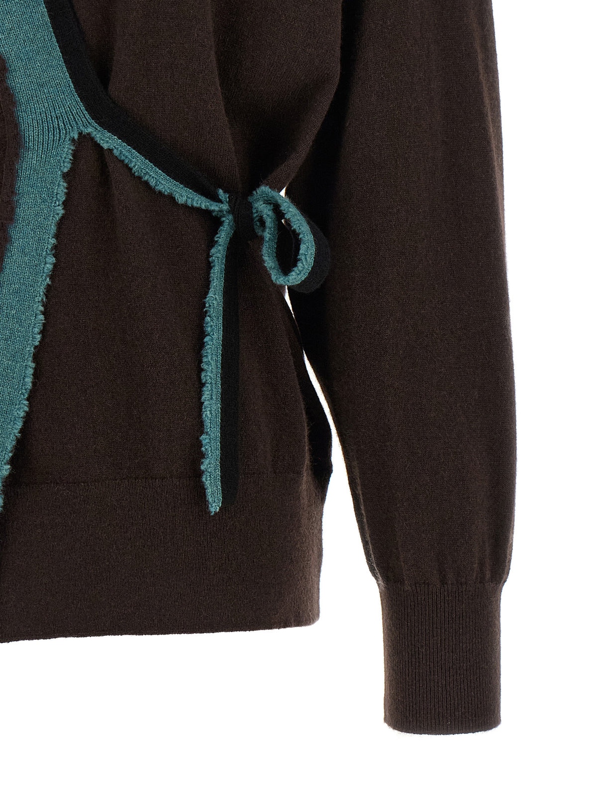 Dries Van Noten Brown Cashmere Cardigan - Luxurious Sophistication