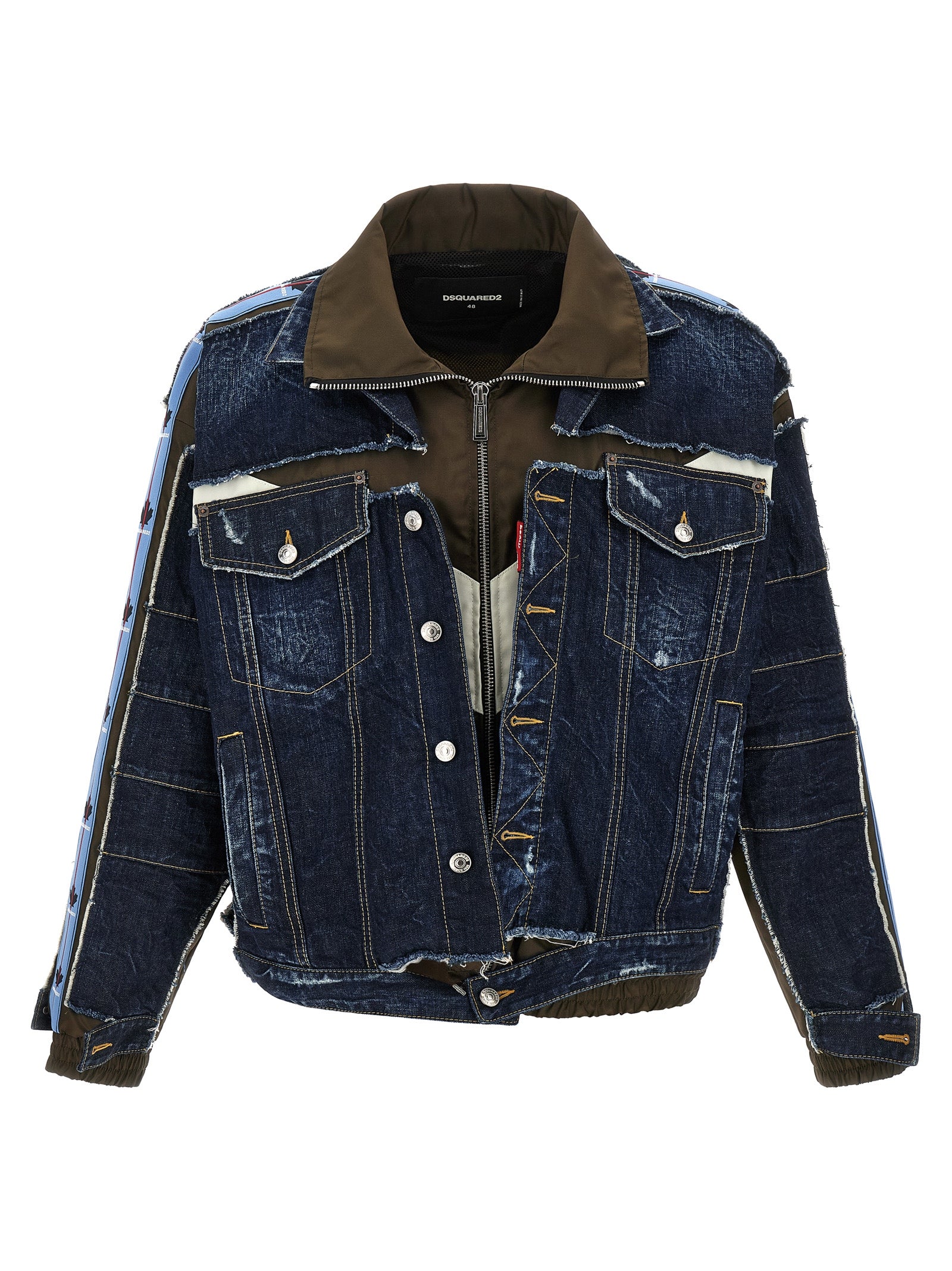 Dsquared² Blue Denim Jacket - Avant-Garde Luxury Outerwear