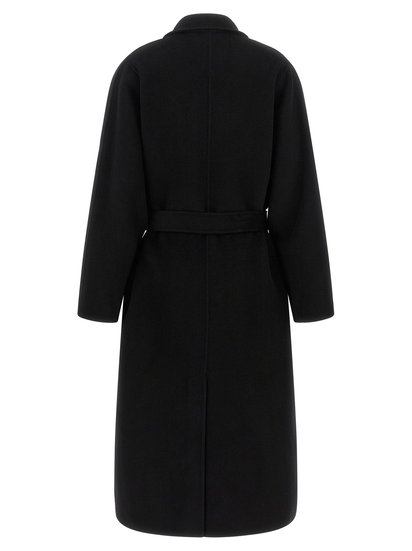 Elisabetta Franchi Black Wool Coat