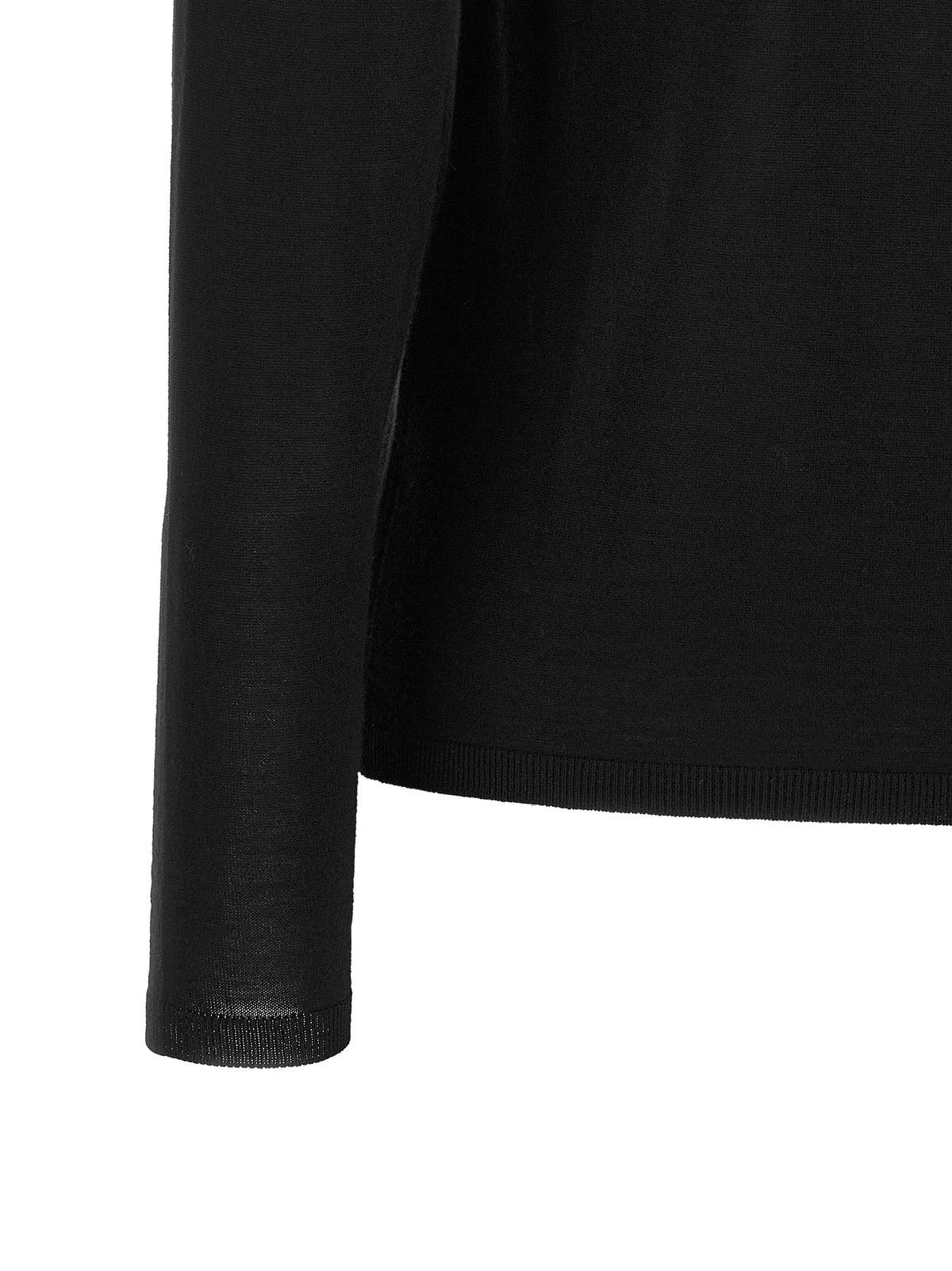 Max Mara Black Virgin Wool Cardigan - Timeless Luxury Essential