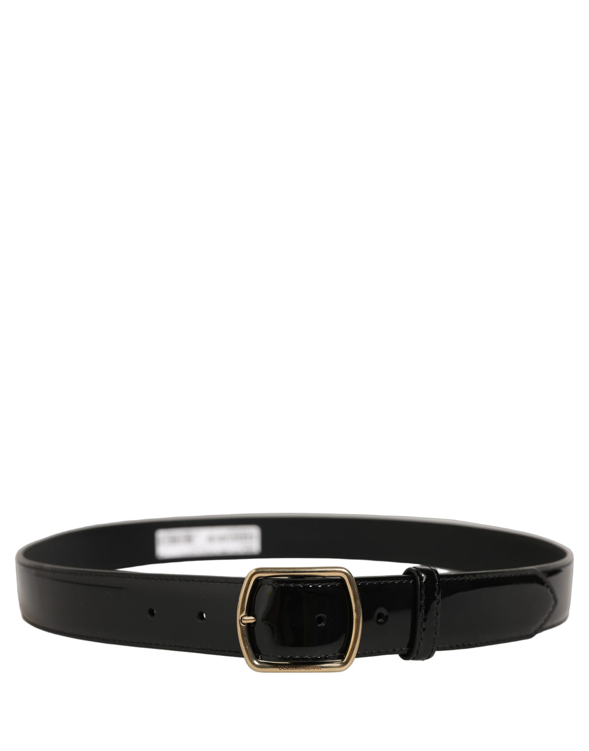 Dolce & Gabbana Black Patent Leather Belt - Timeless Luxury Accessory