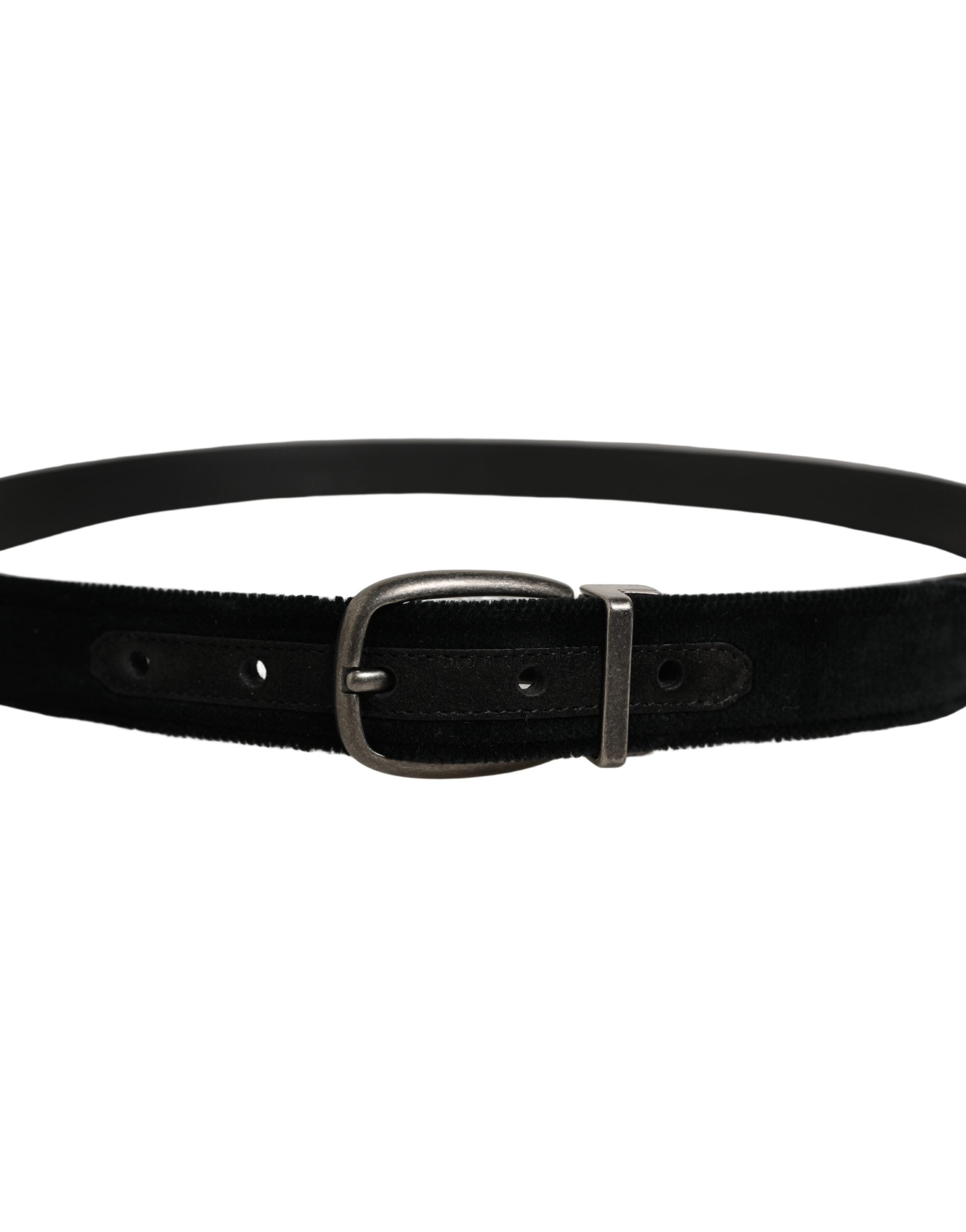 Dolce & Gabbana Black Velvet Belt - Timeless Luxury Accessory