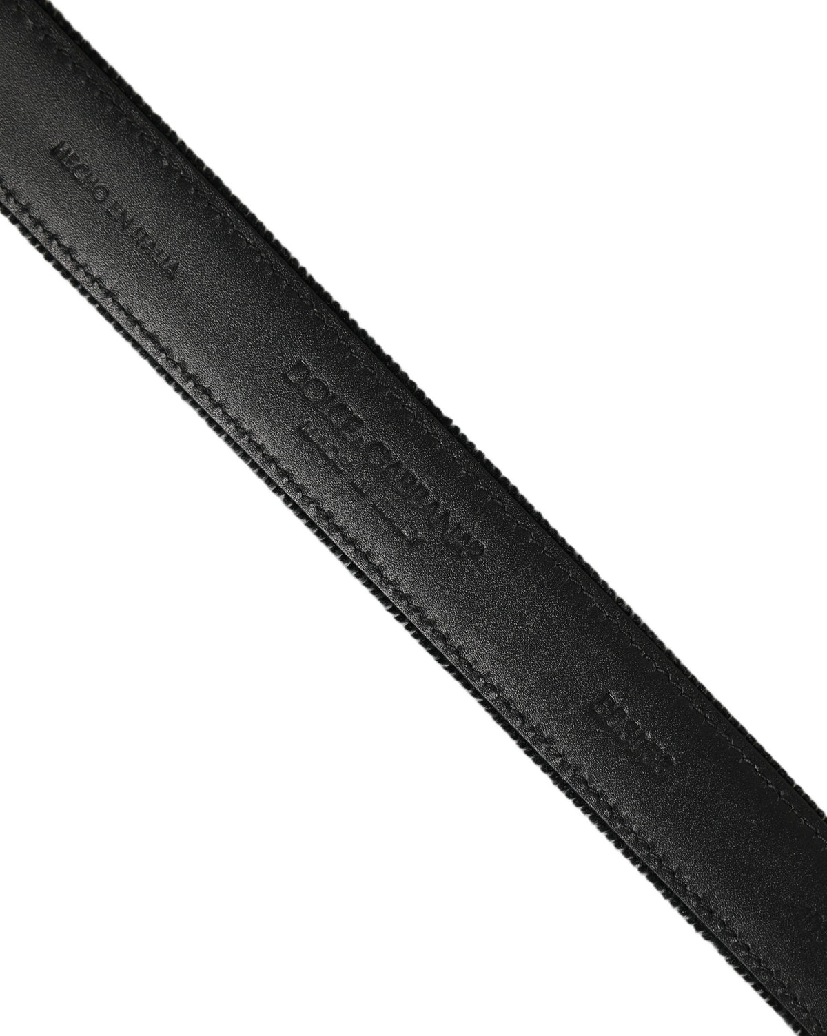 Dolce & Gabbana Black Cotton Metal Buckle Classic Belt