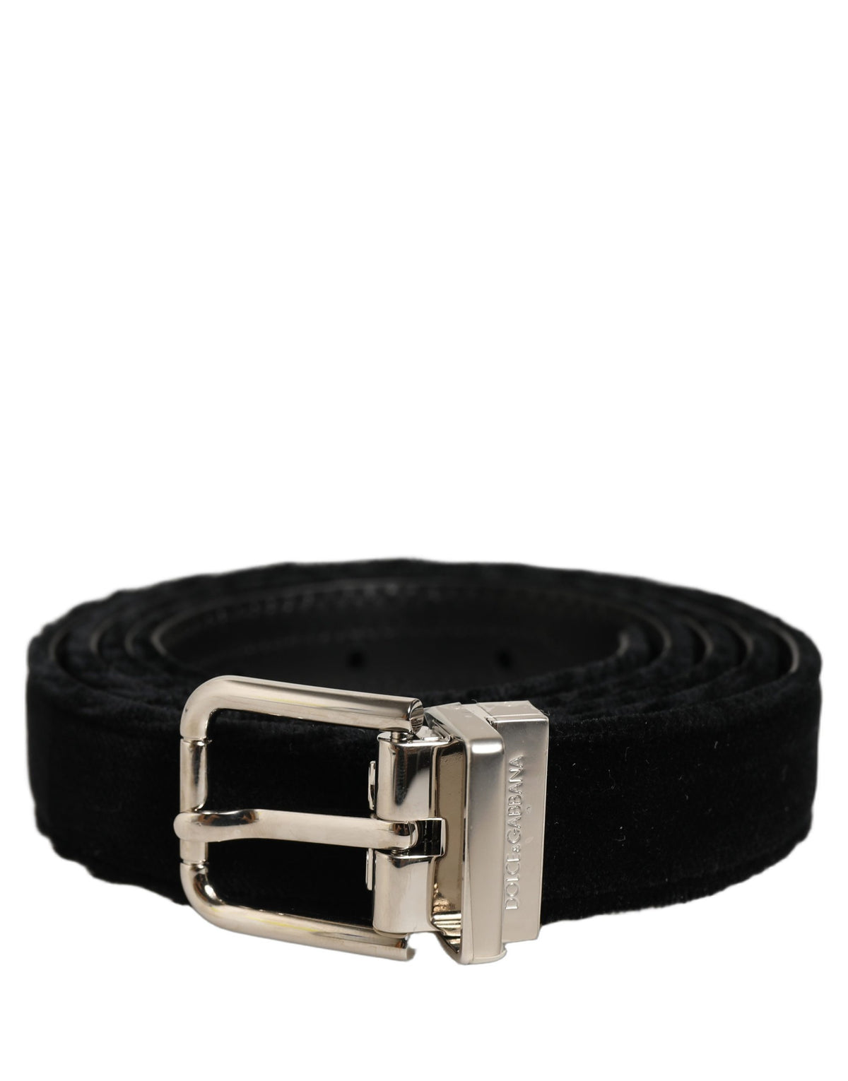 Dolce & Gabbana Black Velvet Belt - Exquisite Luxury Accessory