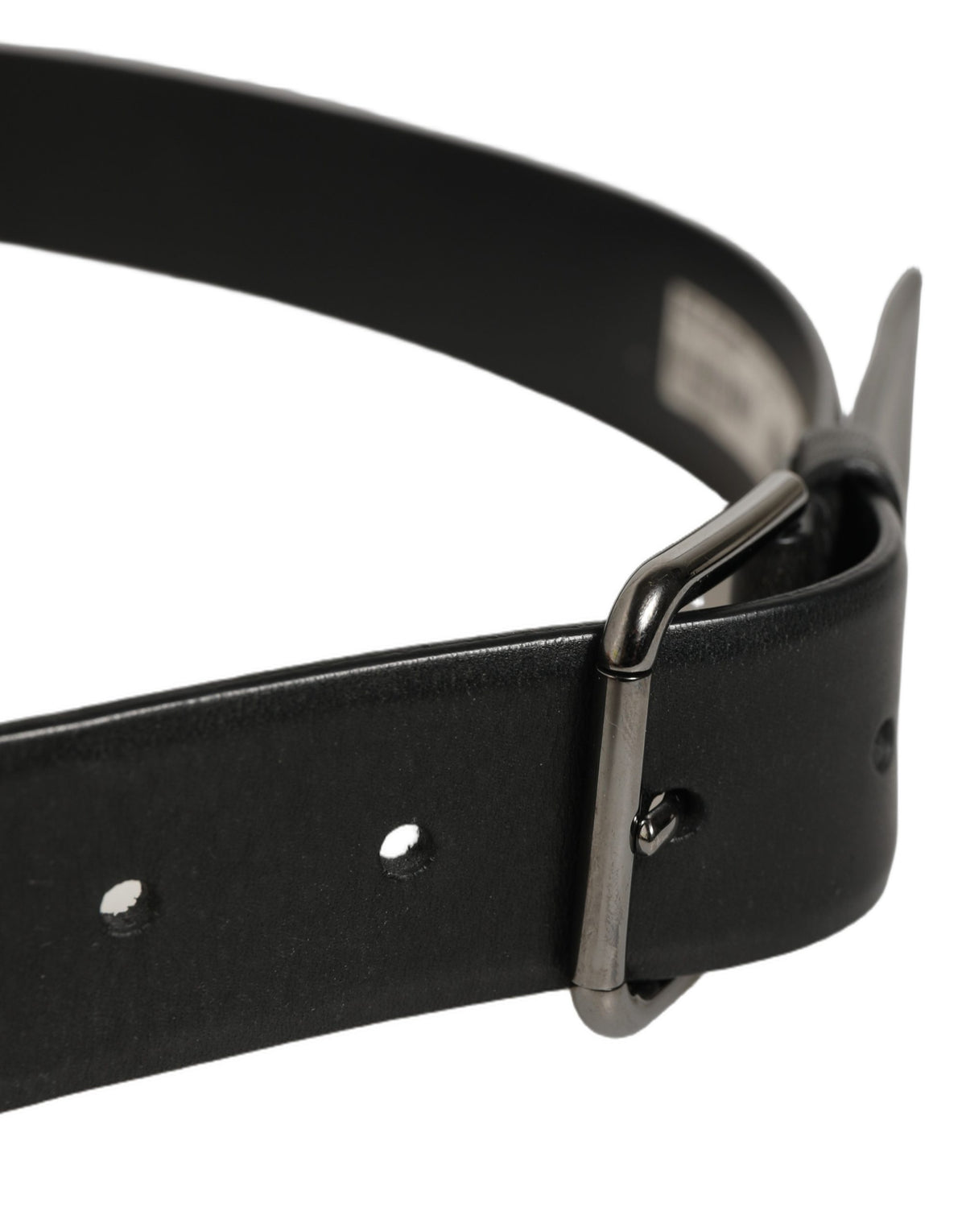 Dolce & Gabbana Black Calf Leather Classic Belt - Timeless Luxury