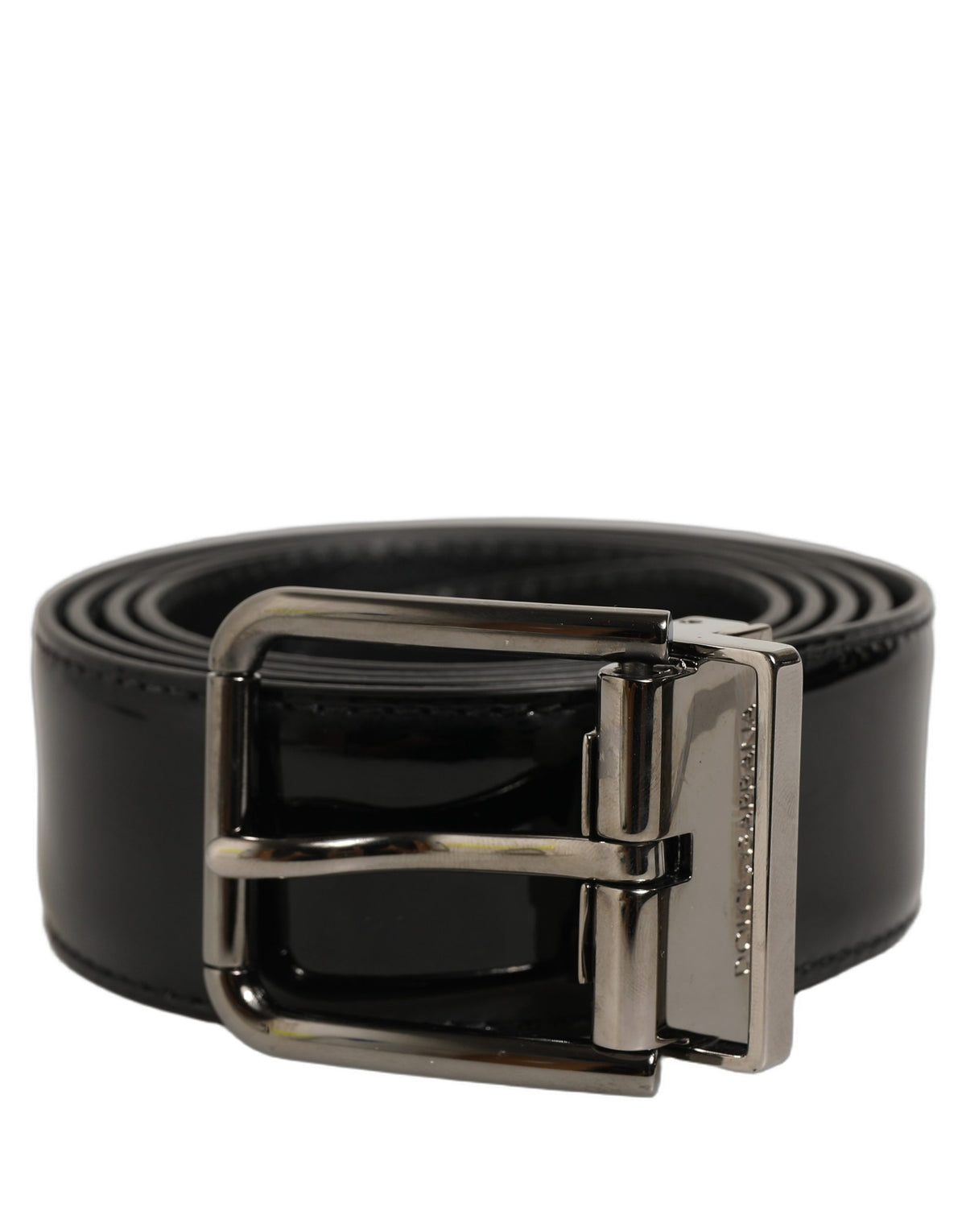 Dolce & Gabbana Black Patent Leather Belt - Timeless Luxury Accessory