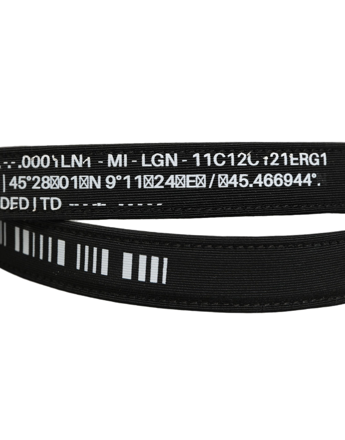 Dolce & Gabbana Black Fabric Leather Belt - Timeless Luxury Statement
