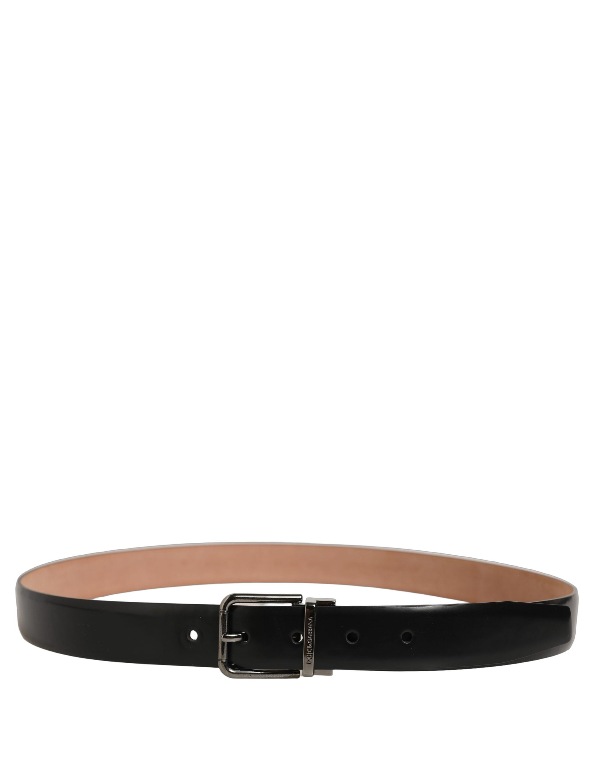 Dolce & Gabbana Black Calf Leather Belt - Timeless Luxury Accessory