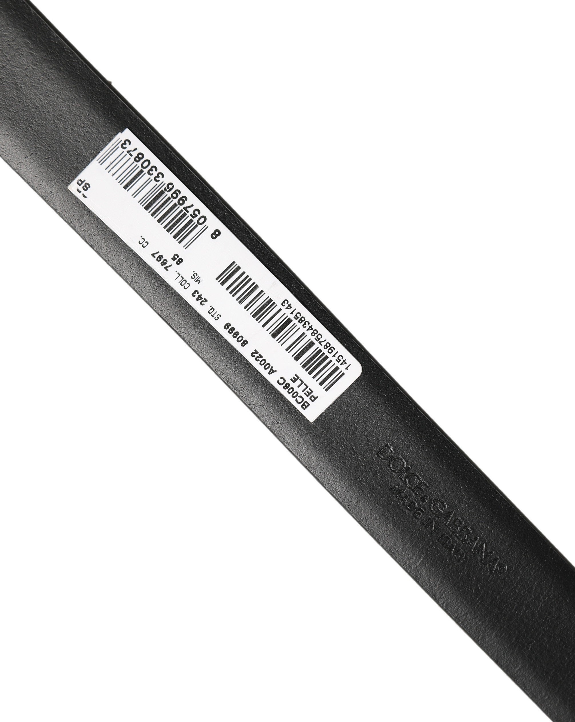 Dolce & Gabbana Black Leather Buckle Belt - Timeless Luxury