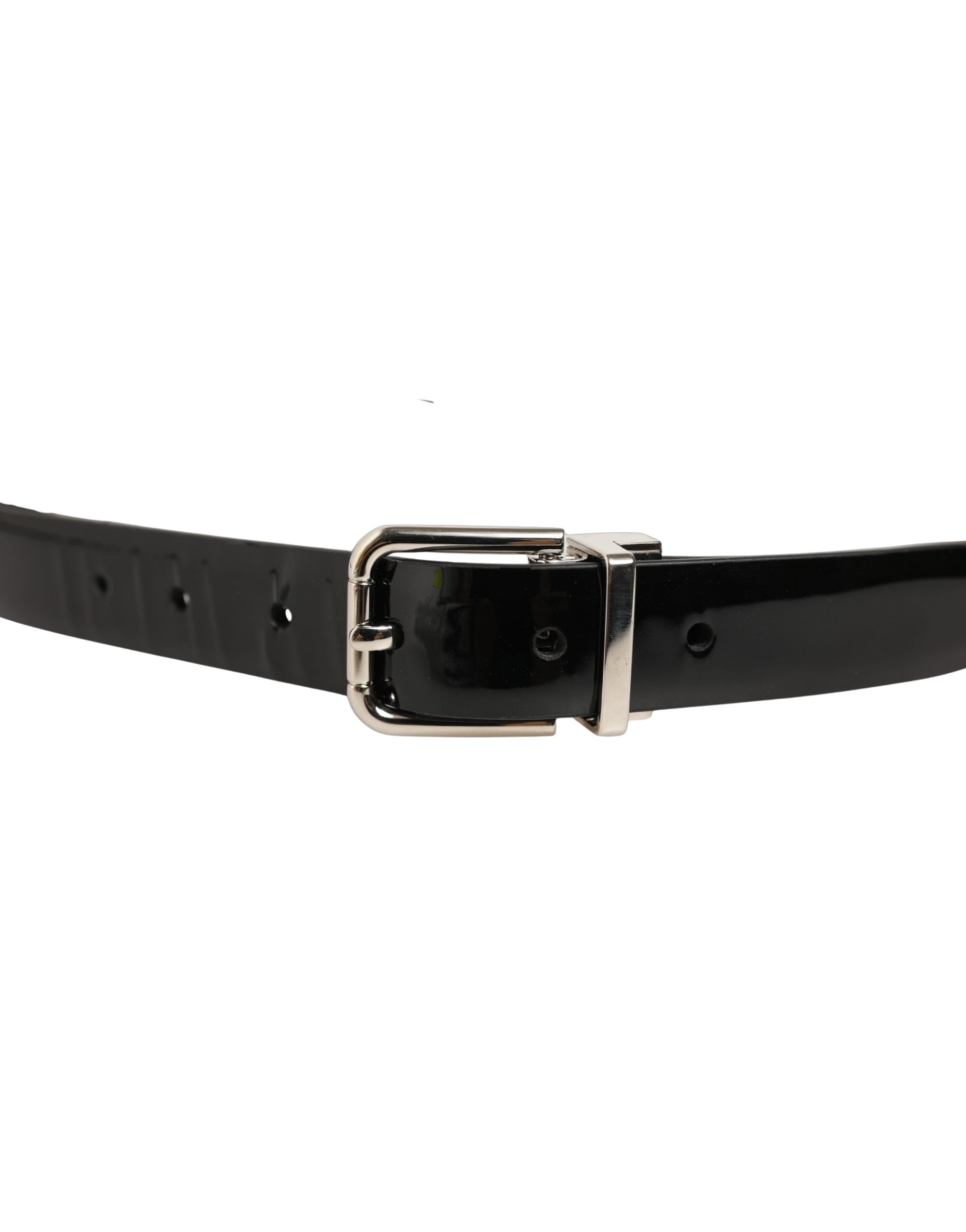 Dolce & Gabbana Black Leather Buckle Belt - Timeless Luxury Accessory