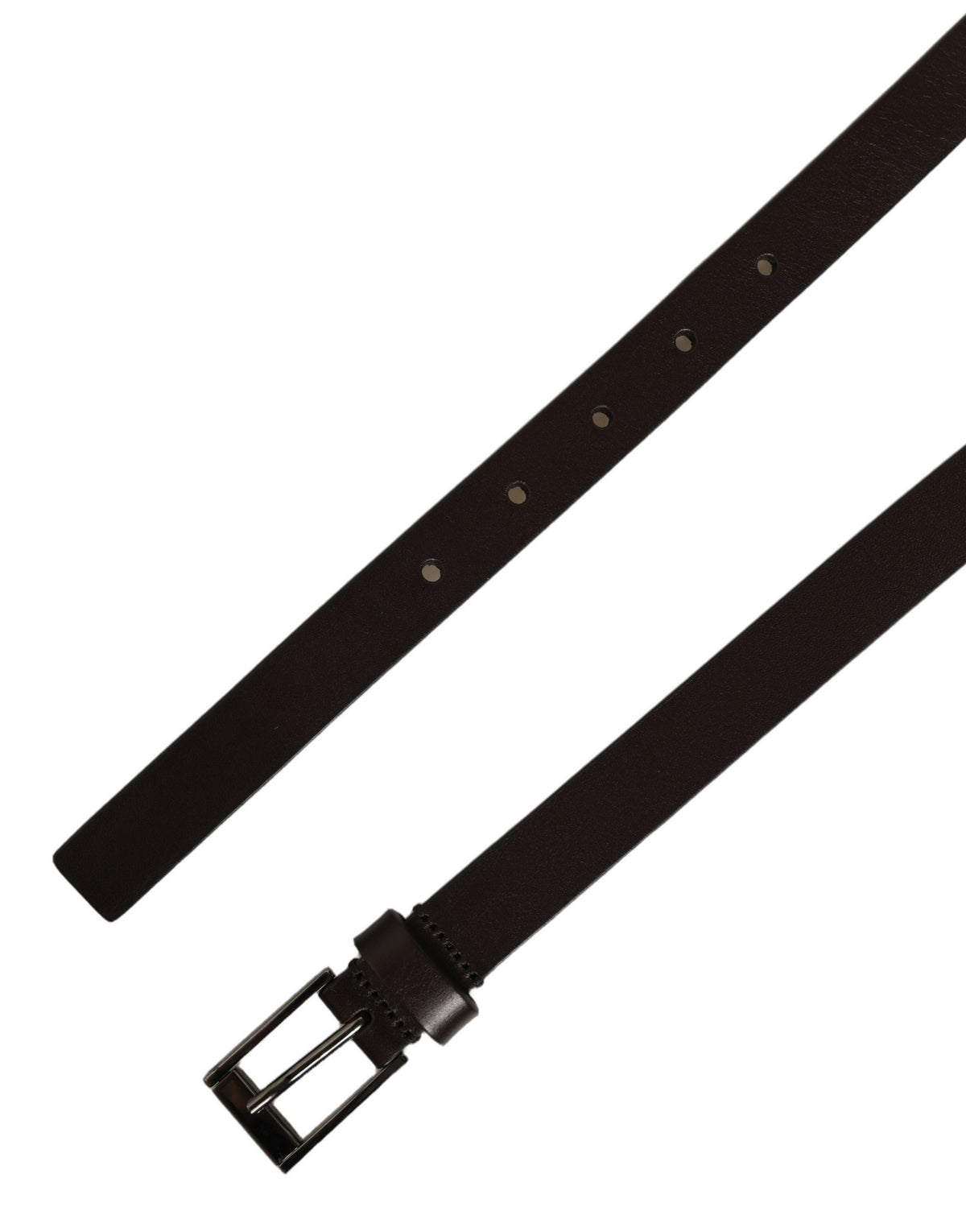 Dolce & Gabbana Brown Leather Double Wrap Belt - Timeless Luxury