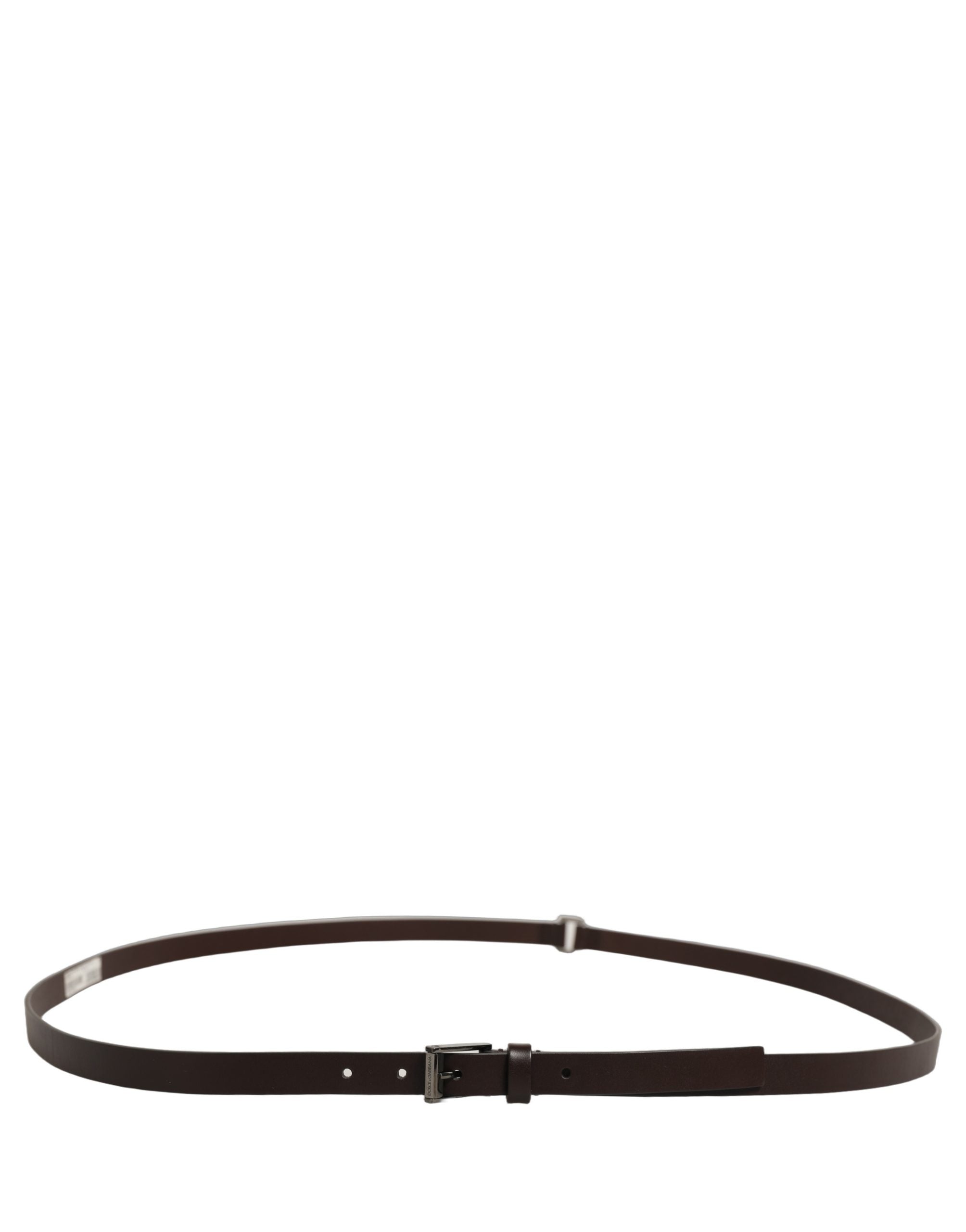 Dolce & Gabbana Brown Leather Double Wrap Belt - Timeless Luxury