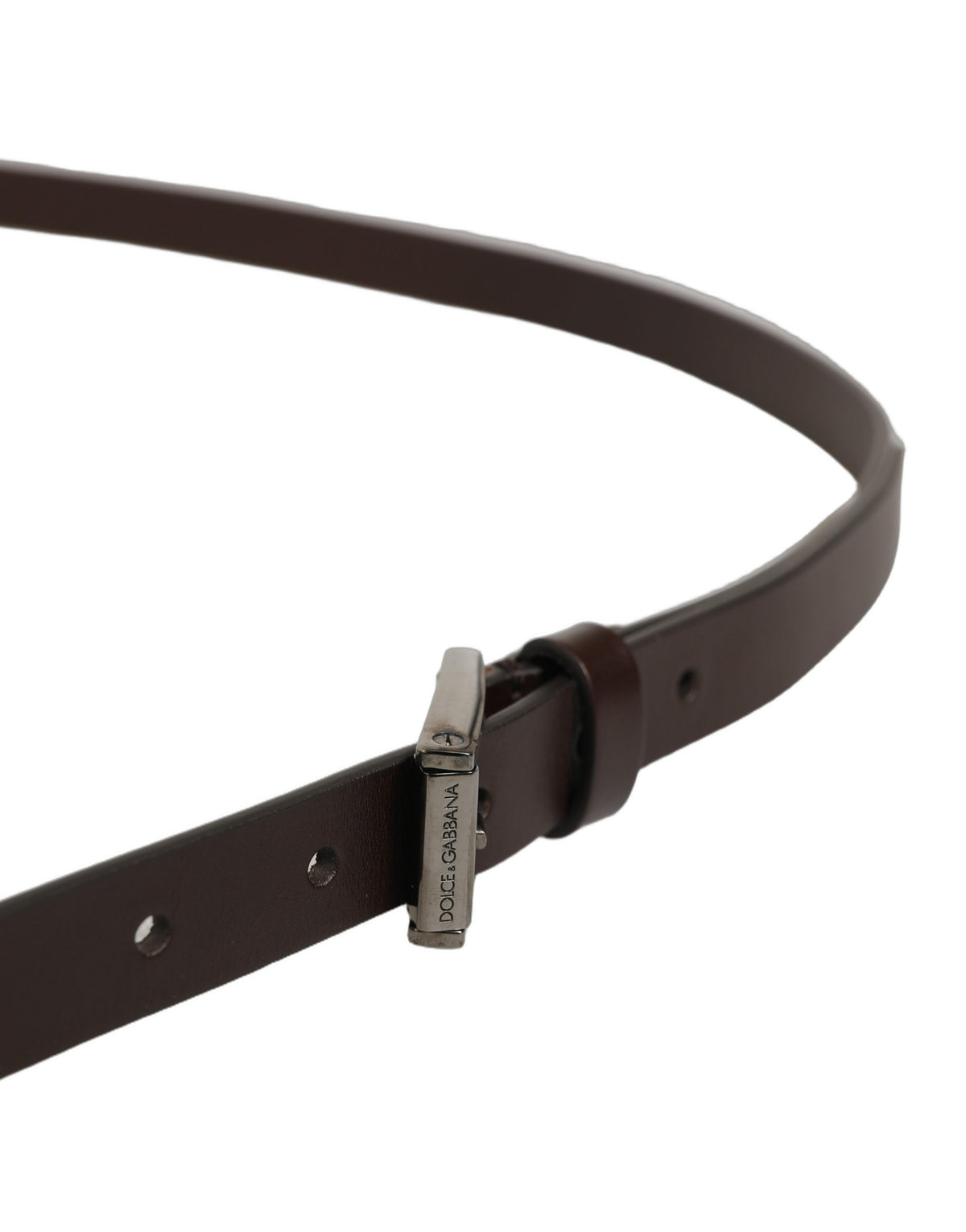 Dolce & Gabbana Brown Leather Double Wrap Belt - Timeless Luxury