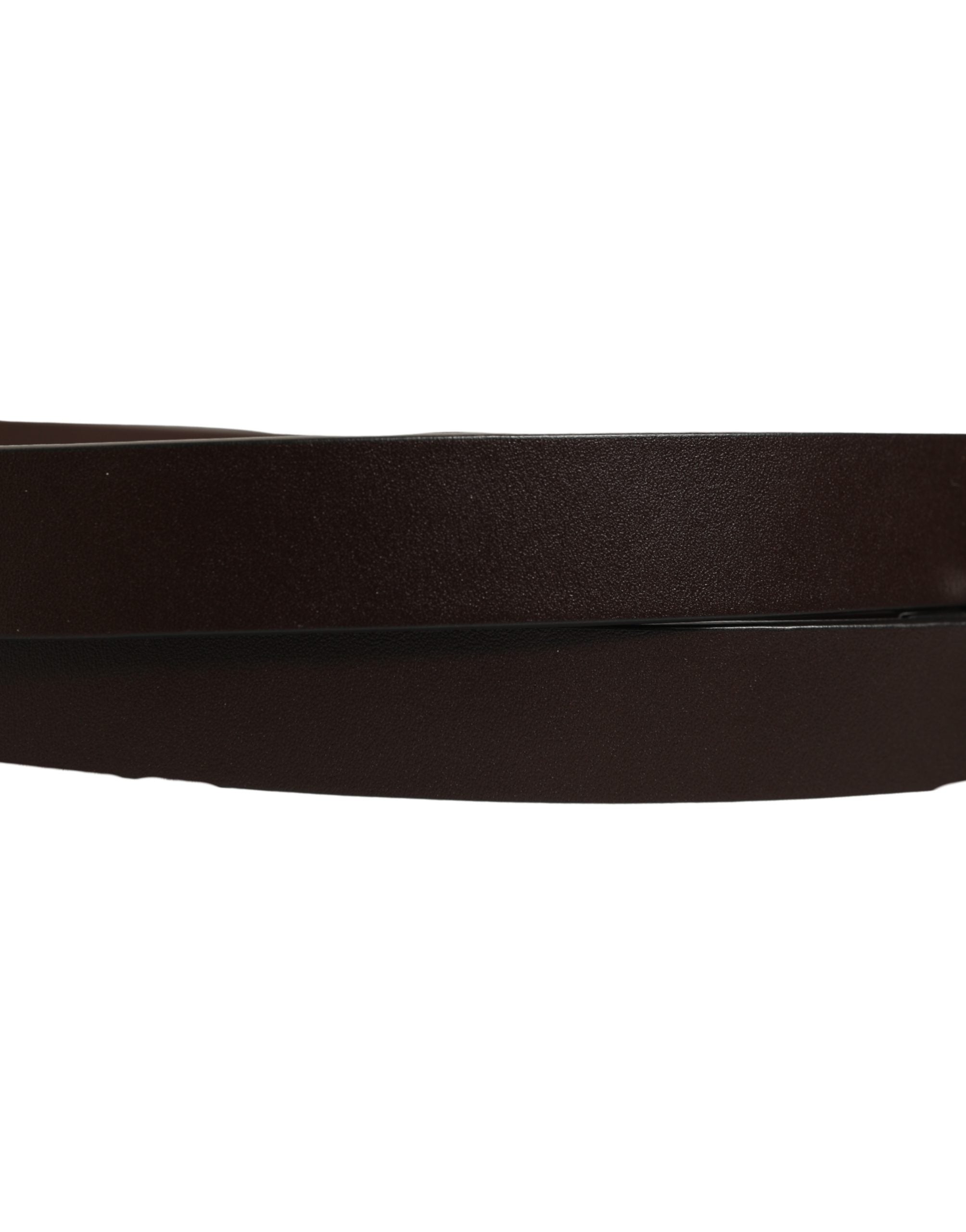 Dolce & Gabbana Brown Leather Double Wrap Belt - Timeless Elegance