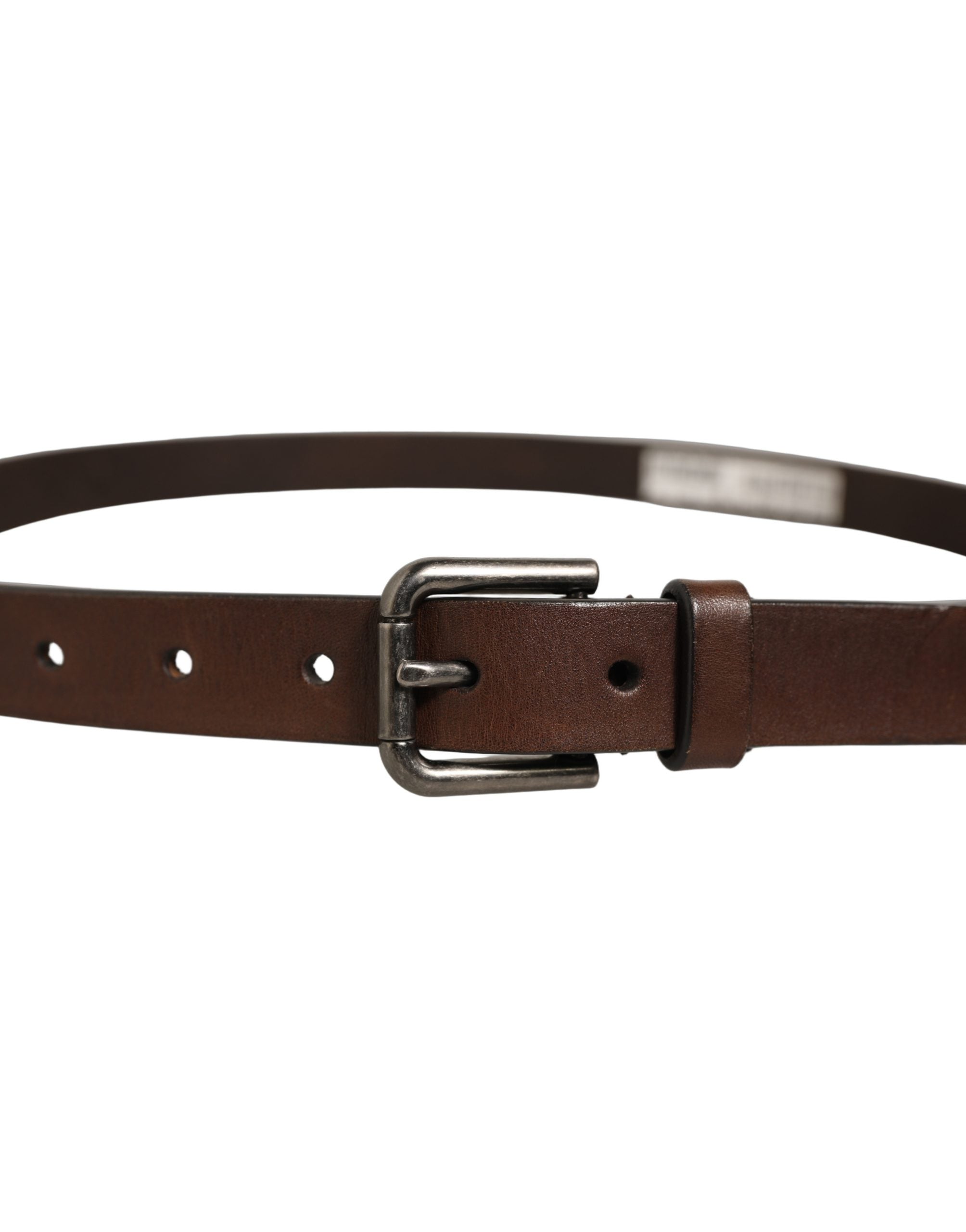 Dolce & Gabbana Brown Leather Belt - Timeless Luxury Accessory