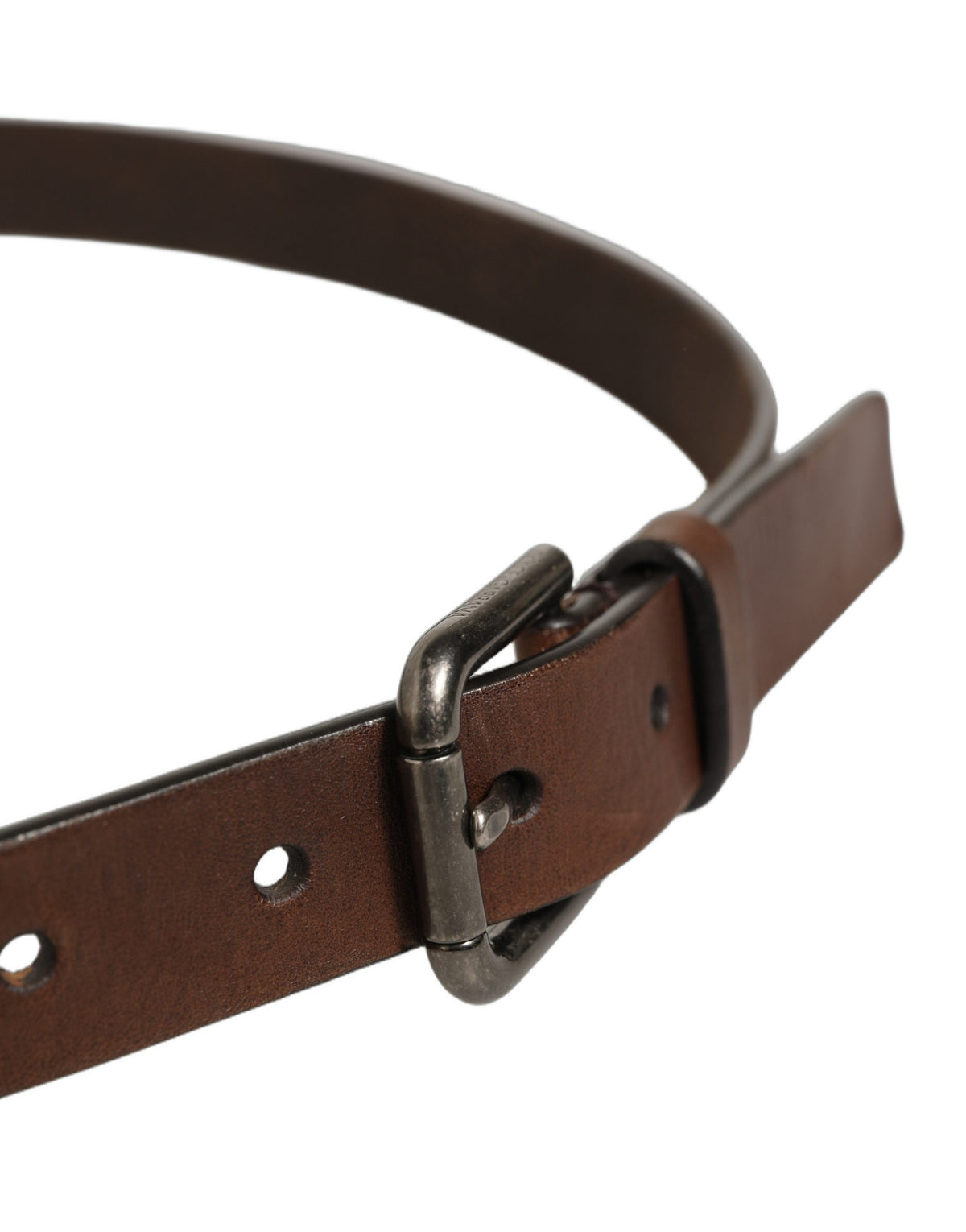 Dolce & Gabbana Brown Leather Belt - Timeless Luxury Accessory