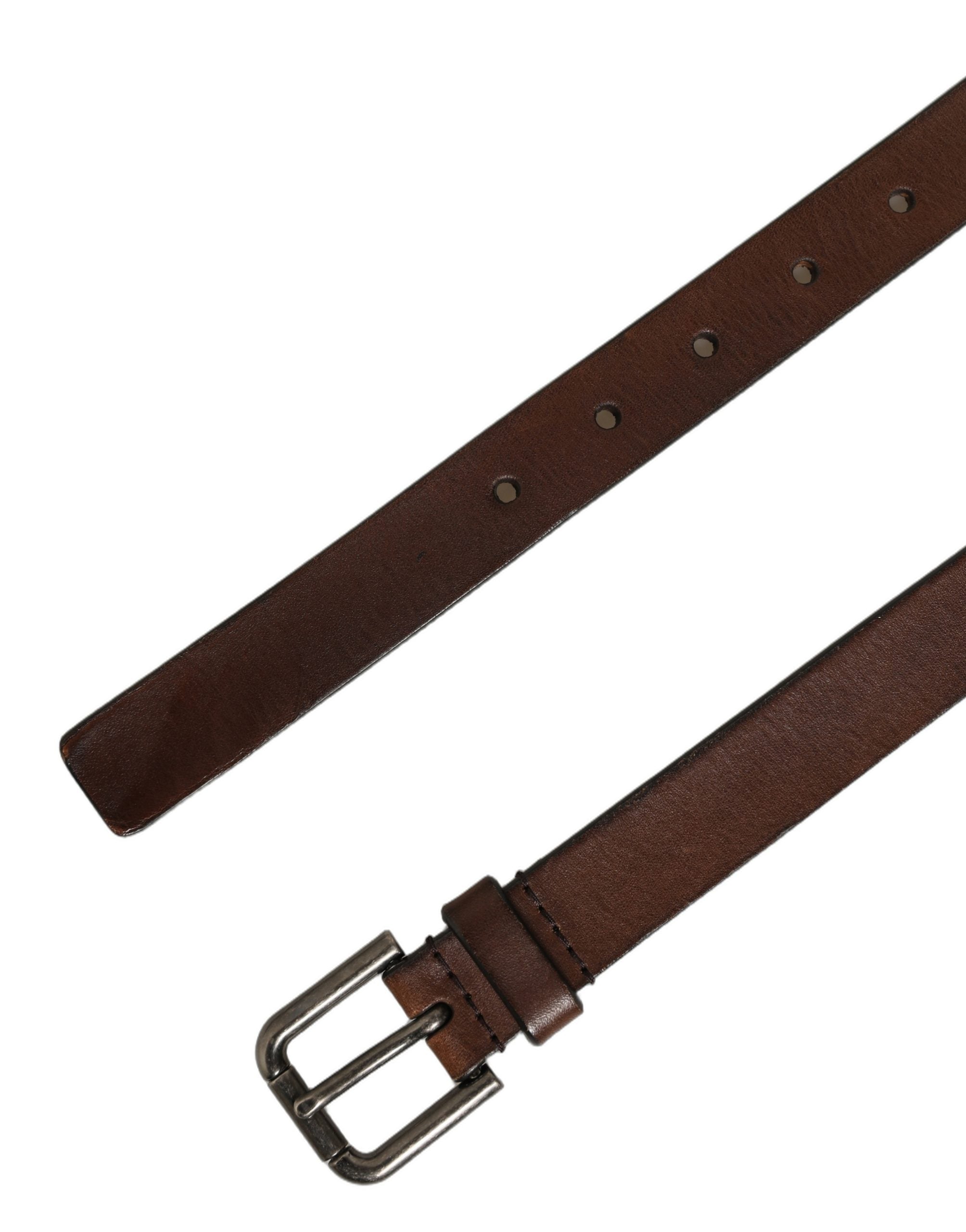 Dolce & Gabbana Brown Leather Belt - Timeless Luxury Accessory