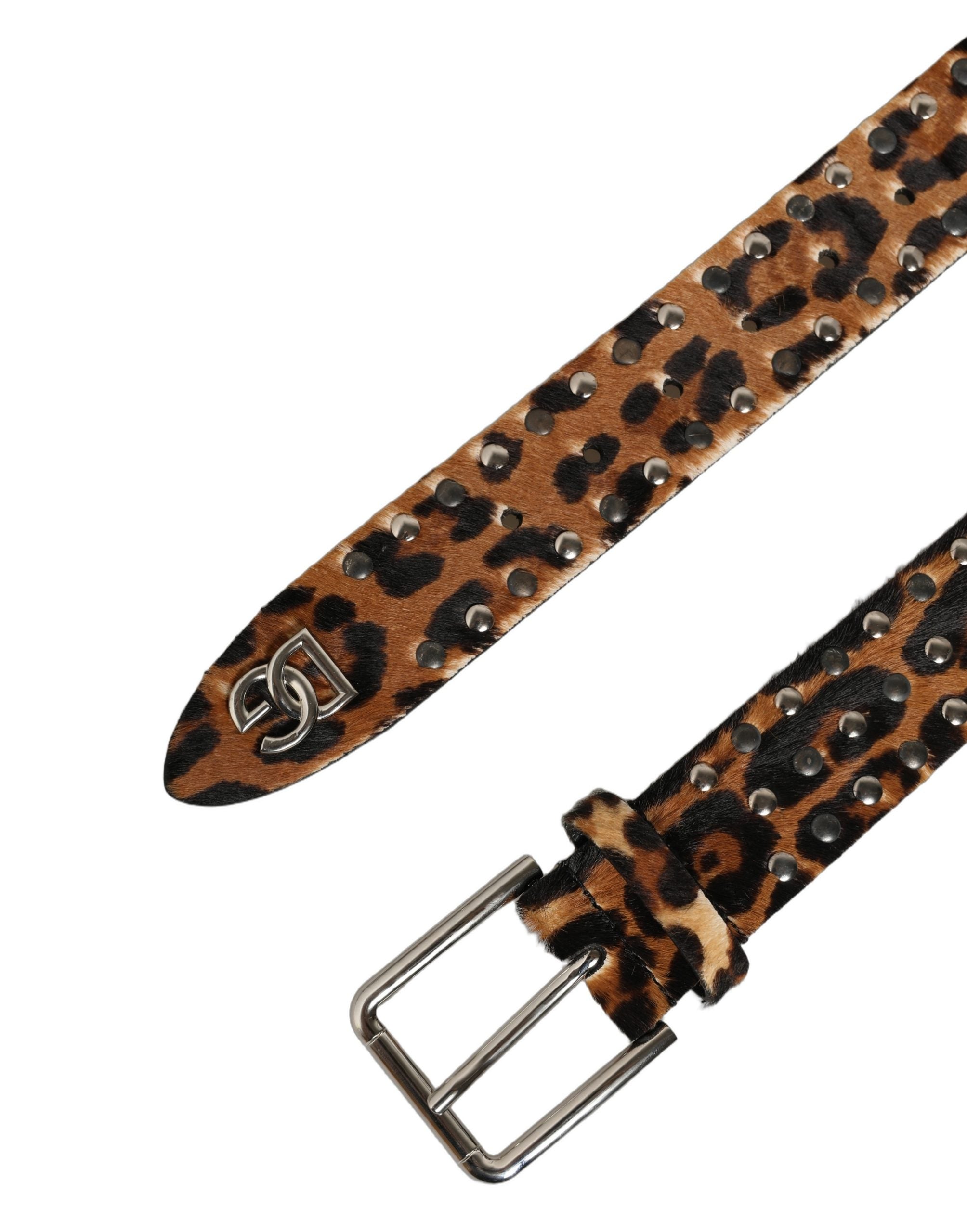 Dolce & Gabbana Leopard Calf Hair Belt - Exquisite Luxury Accessory