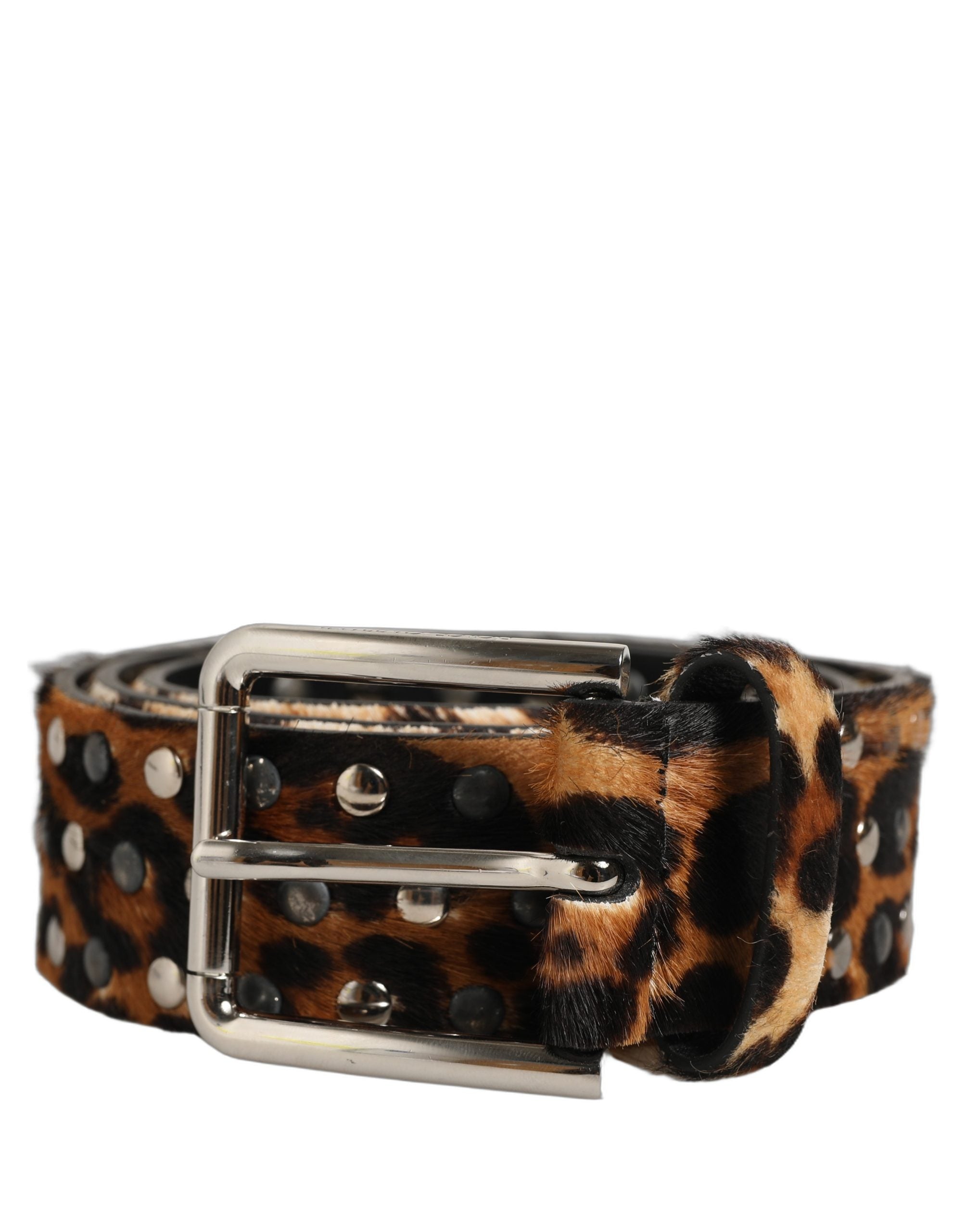 Dolce & Gabbana Leopard Calf Hair Belt - Unmatched Luxury Accessory