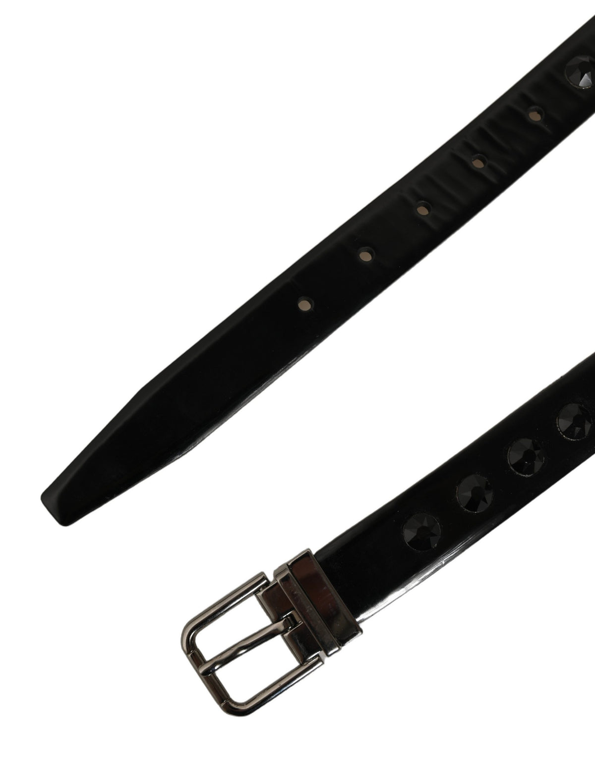 Dolce & Gabbana Black Leather Studs Belt - Timeless Luxury Accessory