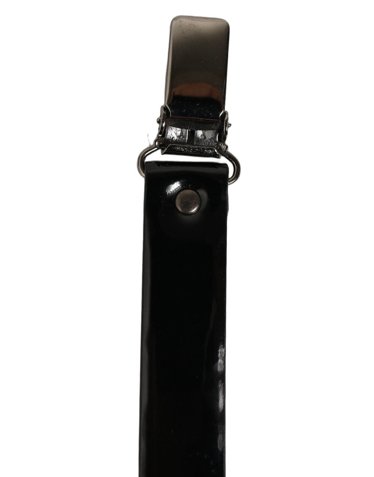 Dolce & Gabbana Black Adjustable Leather Suspenders - Luxury Essentials