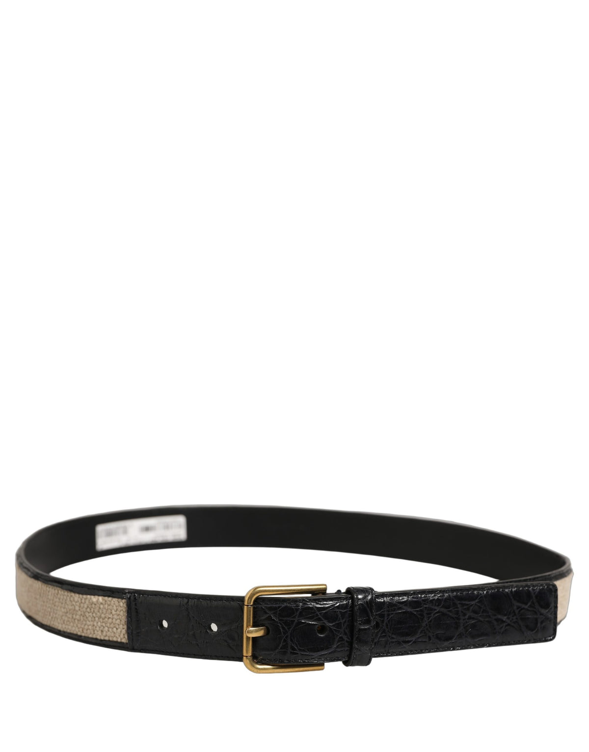 Dolce & Gabbana Woven Leather Belt - Timeless Luxury Accessory