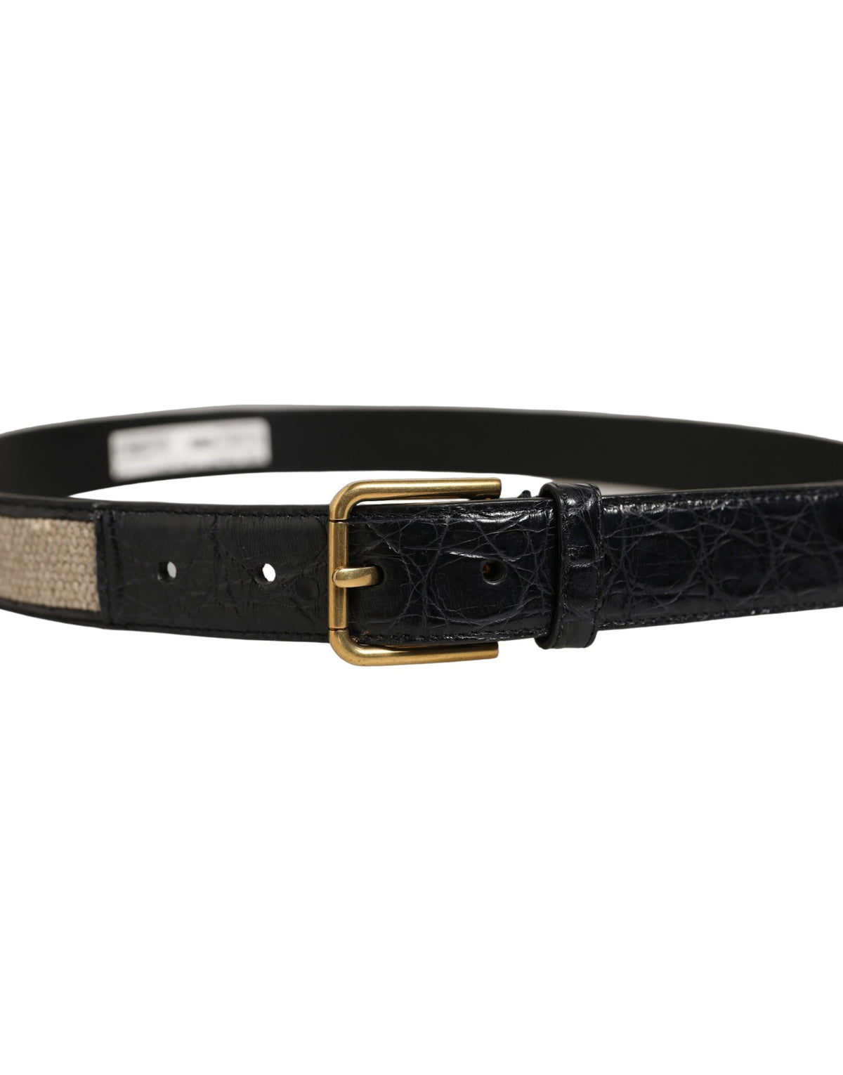 Dolce & Gabbana Woven Leather Belt - Timeless Luxury Accessory