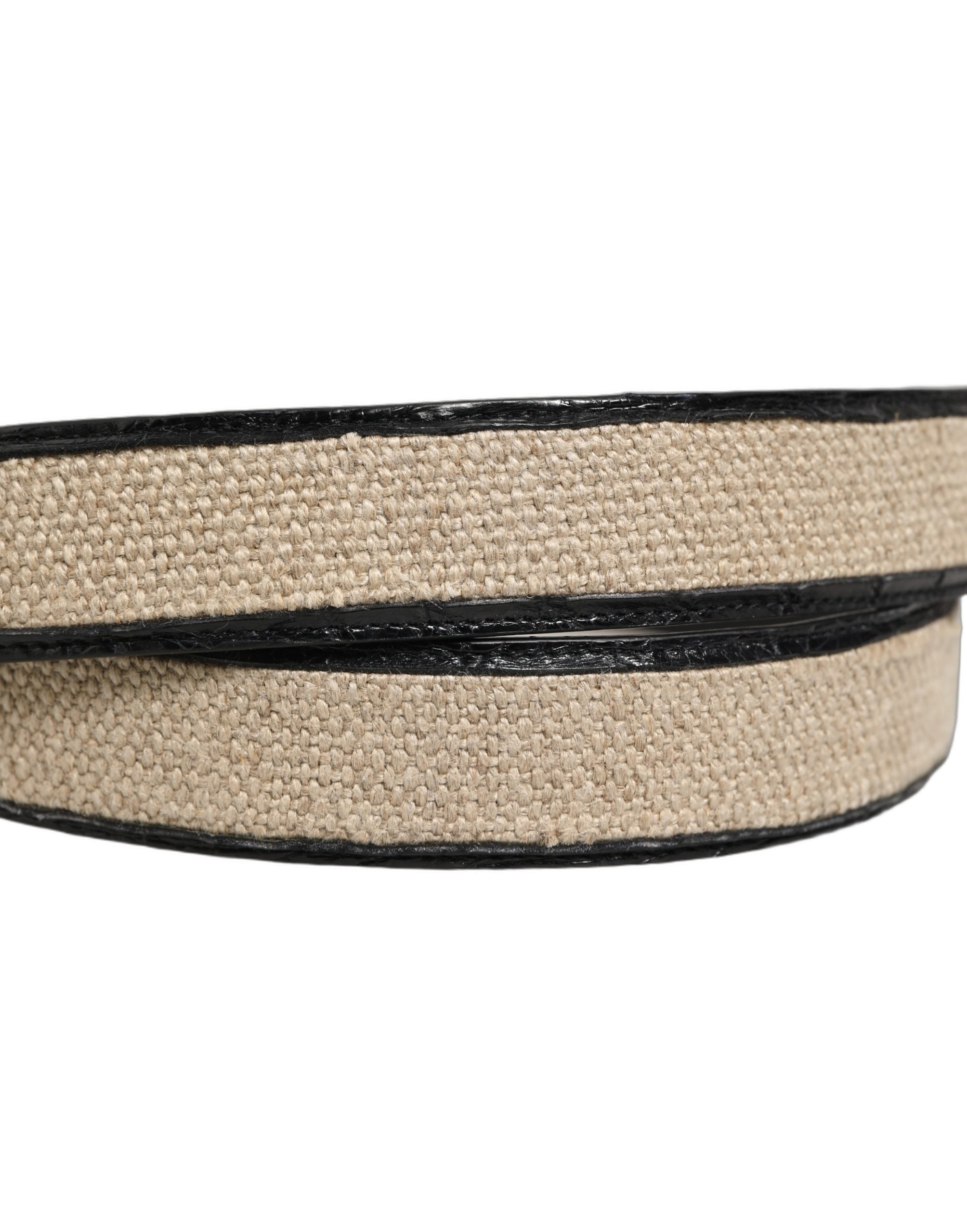 Dolce & Gabbana Woven Leather Belt - Exquisite Luxury Accessory
