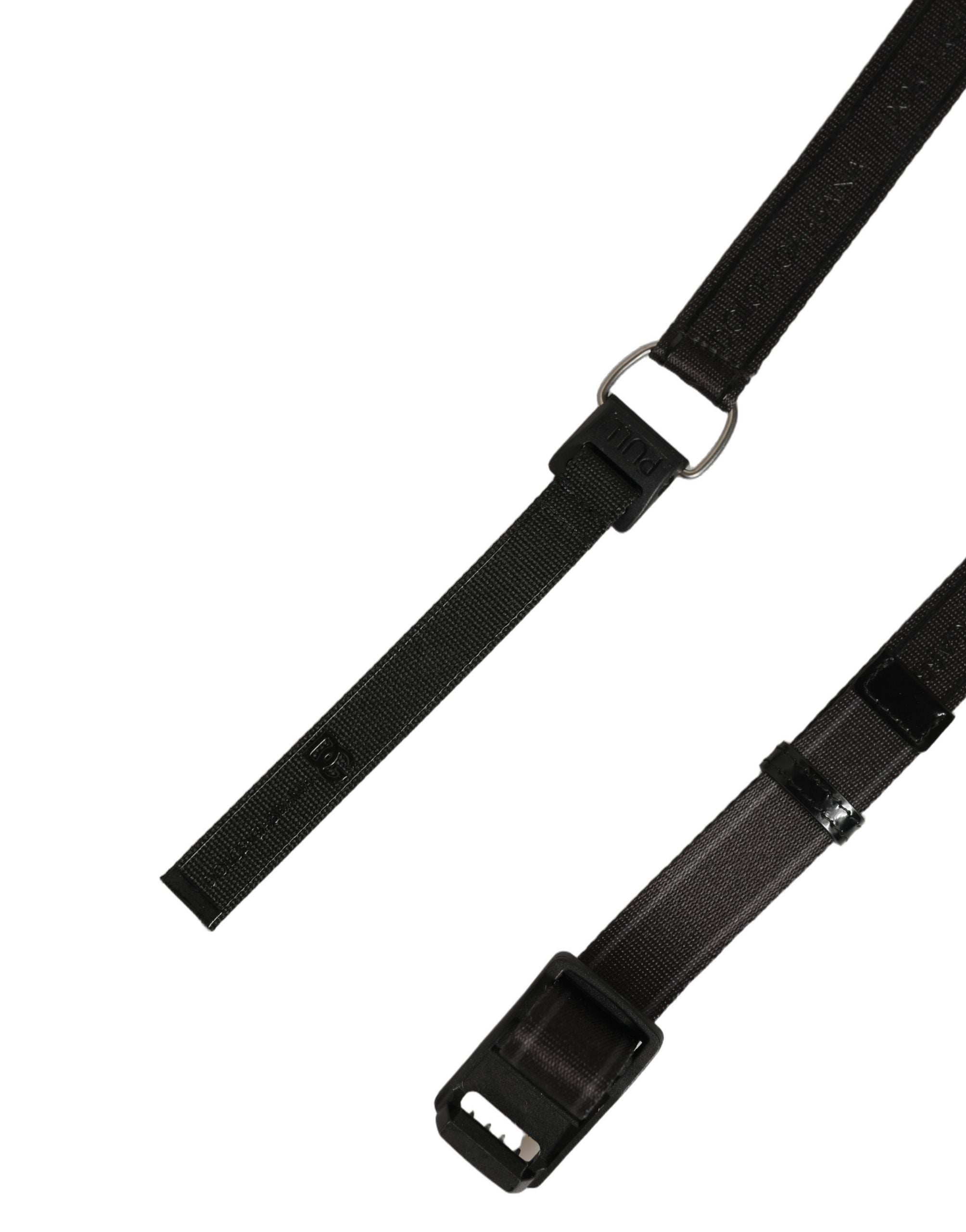 Dolce & Gabbana Black Nylon Webbing Belt - Elevate Your Style