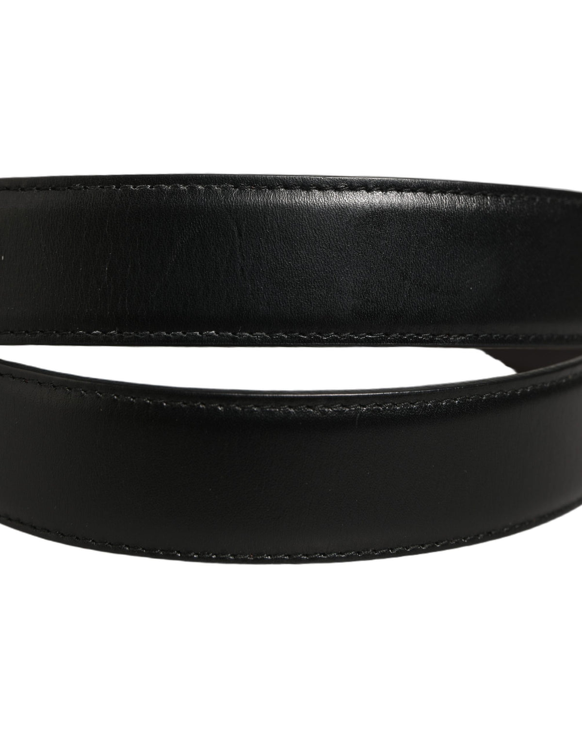 Dolce & Gabbana Black Classic Leather Belt - Timeless Luxury Accessory