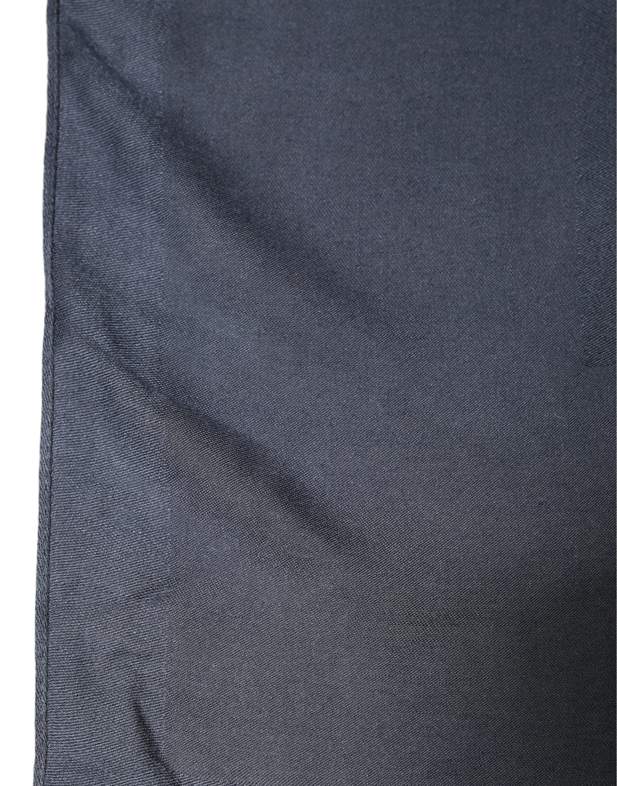 Dolce & Gabbana Dark Blue Modal Lace Stole Scarf - Luxury Redefined
