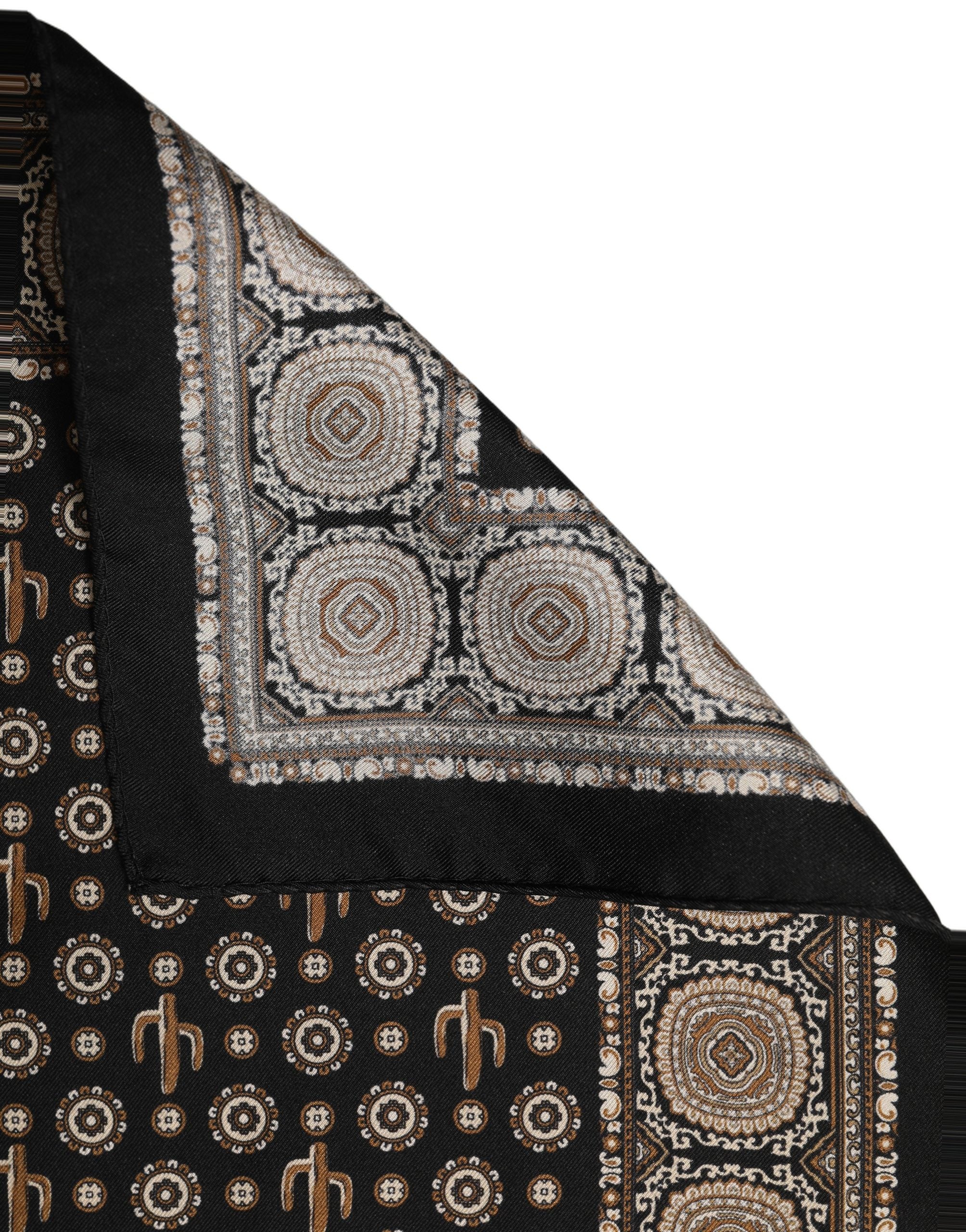 Dolce & Gabbana Silk Foulard Scarf - Timeless Luxury Accessory