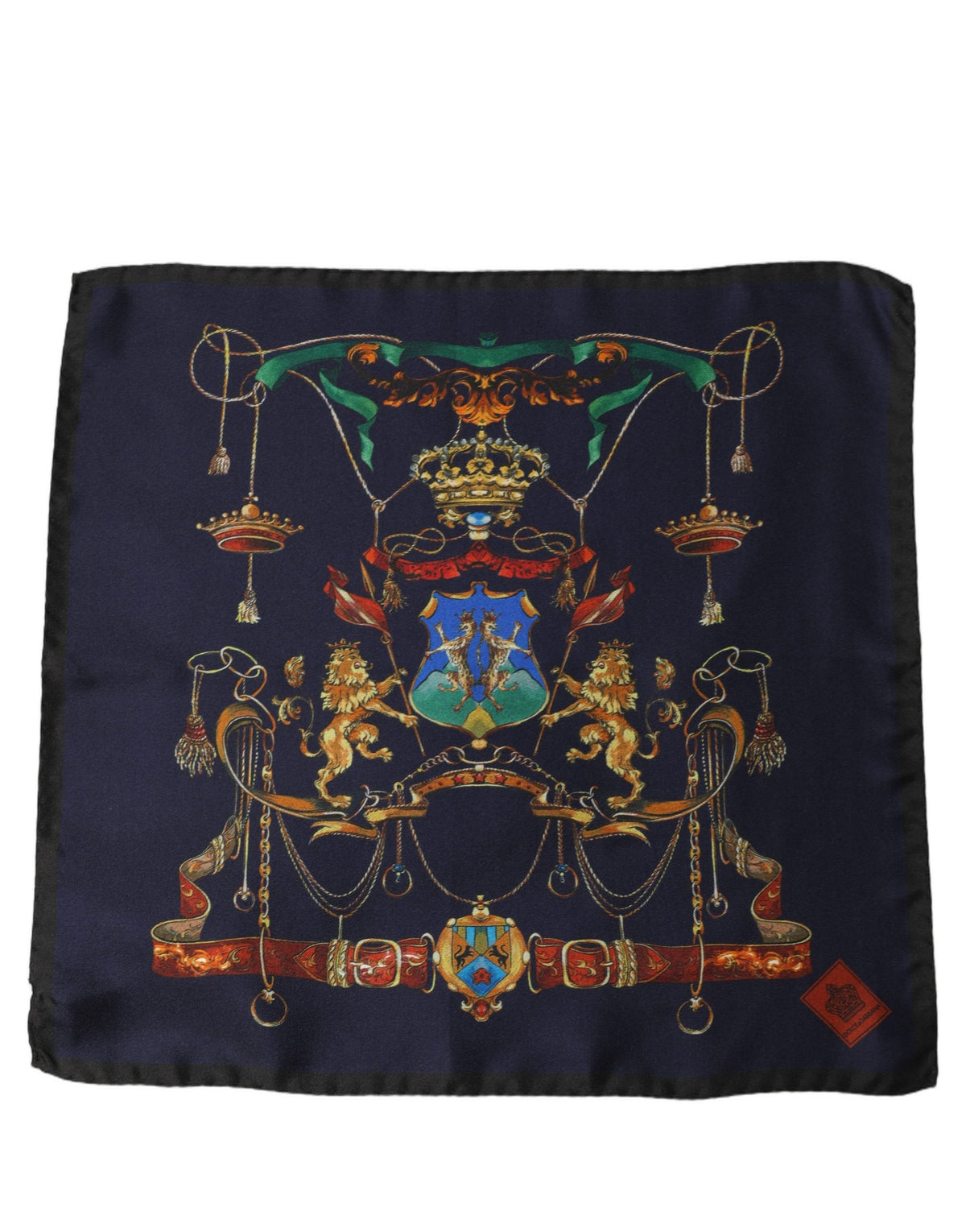Dolce & Gabbana Heraldic Silk Scarf - Timeless Luxury Accessory