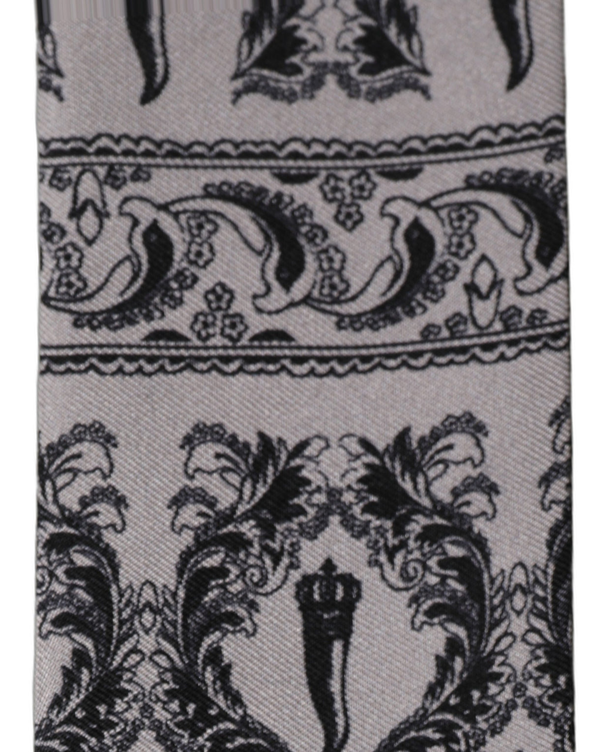 Dolce & Gabbana Silk Fringed Skinny Foulard Scarf - Luxury Accessory