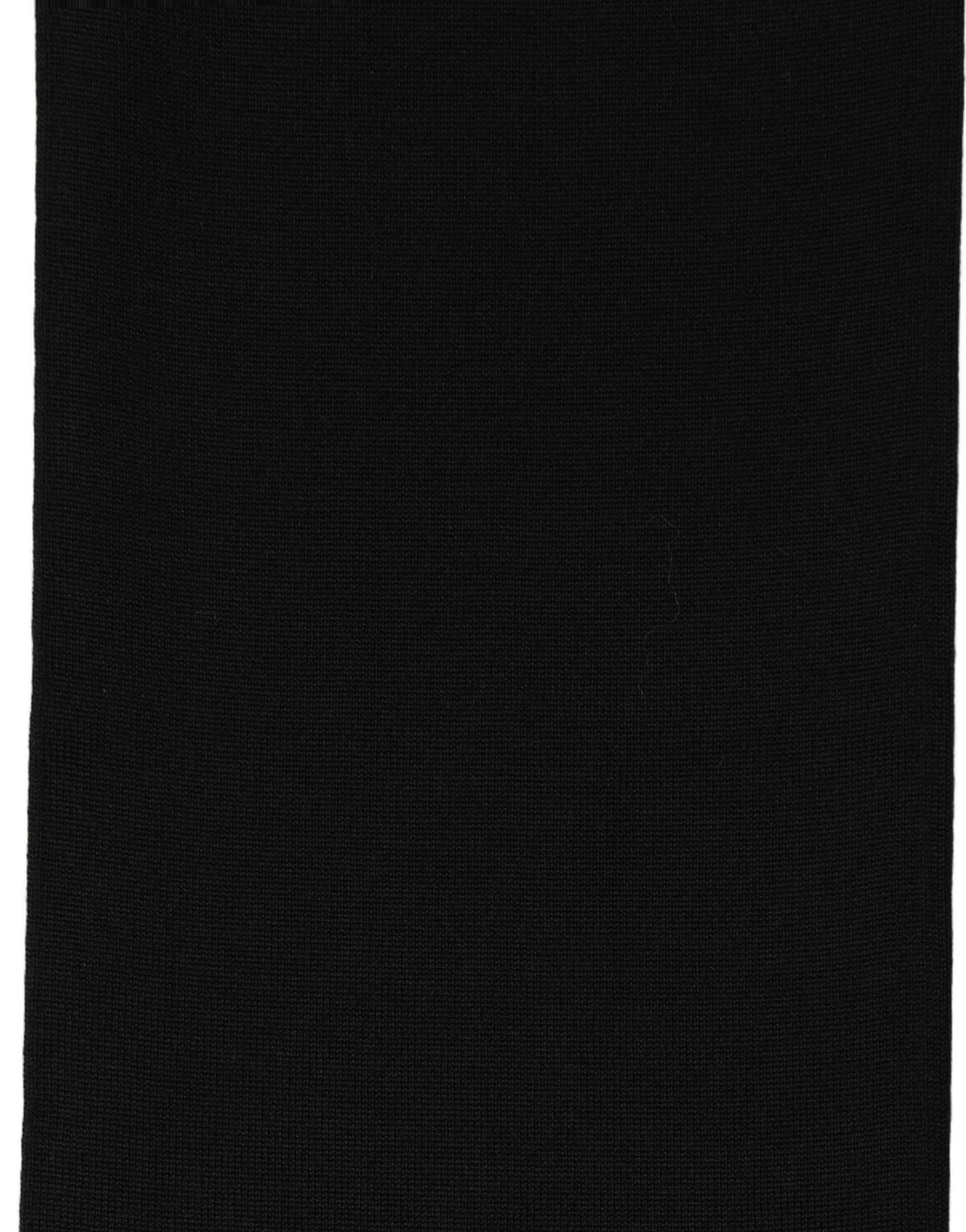 Dolce & Gabbana Black Wool Foulard Scarf - Timeless Luxury
