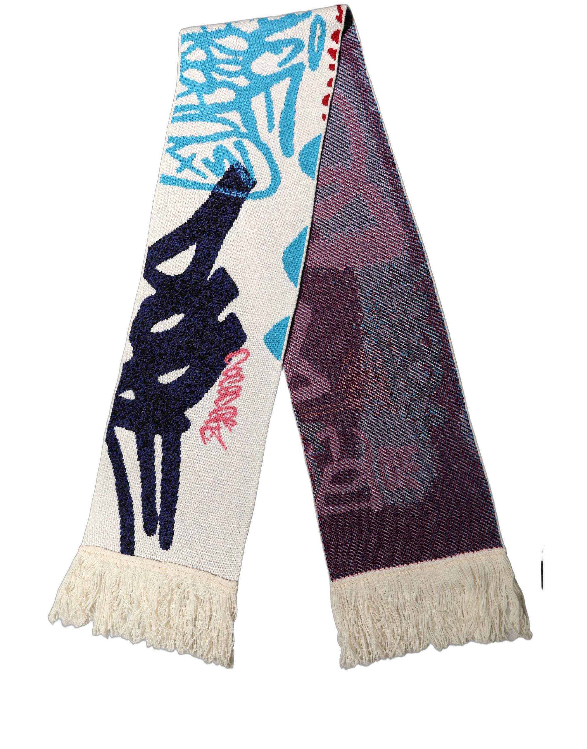 Dolce & Gabbana Cashmere Fringed Shawl Scarf - Timeless Luxury