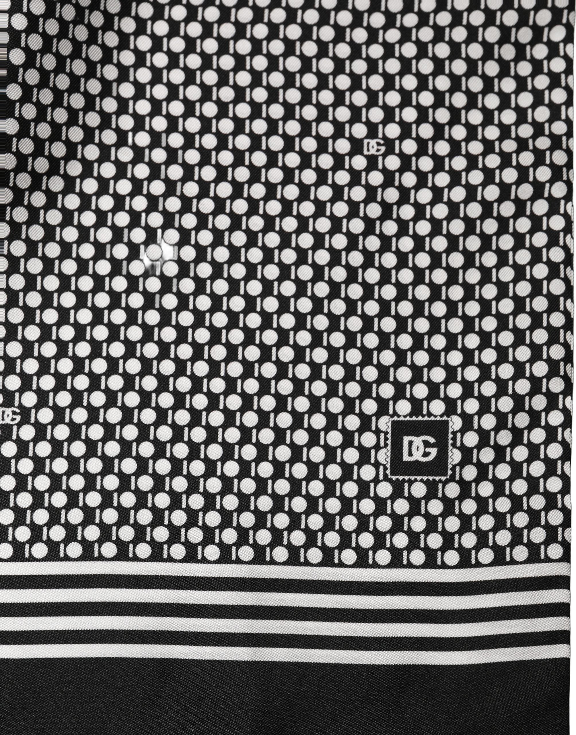 Dolce & Gabbana Silk Geometric Shawl Scarf - Timeless Elegance