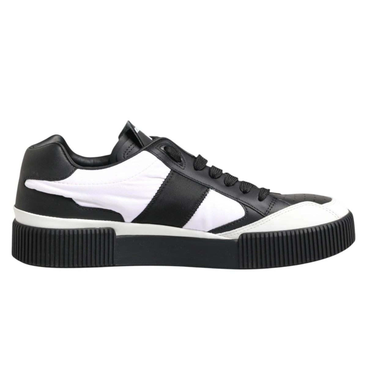 Dolce & Gabbana Black White MIAMI Low Top Sneakers - Luxury Style