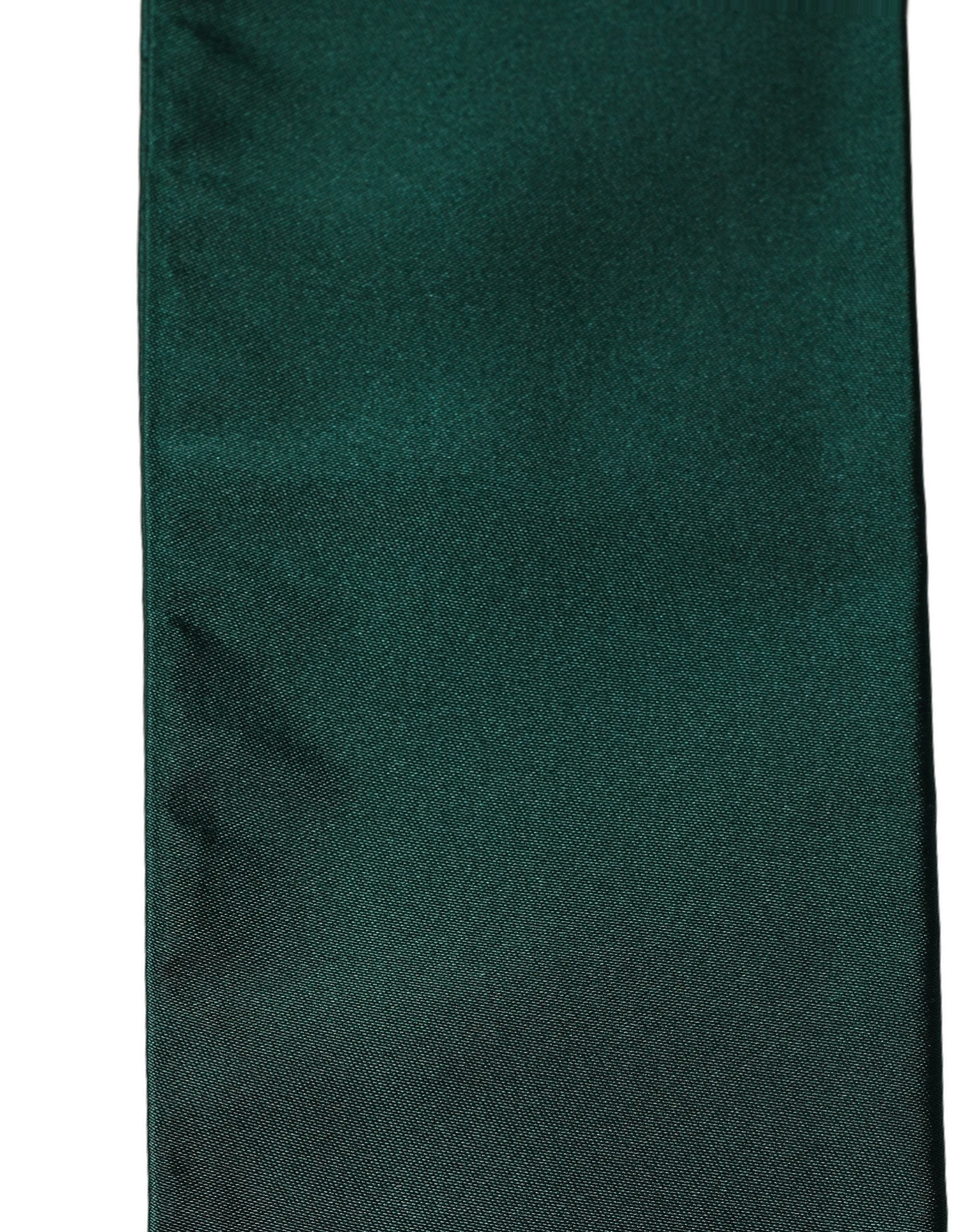 Dolce & Gabbana Green Silk Lace Stole - Timeless Luxury Accessory