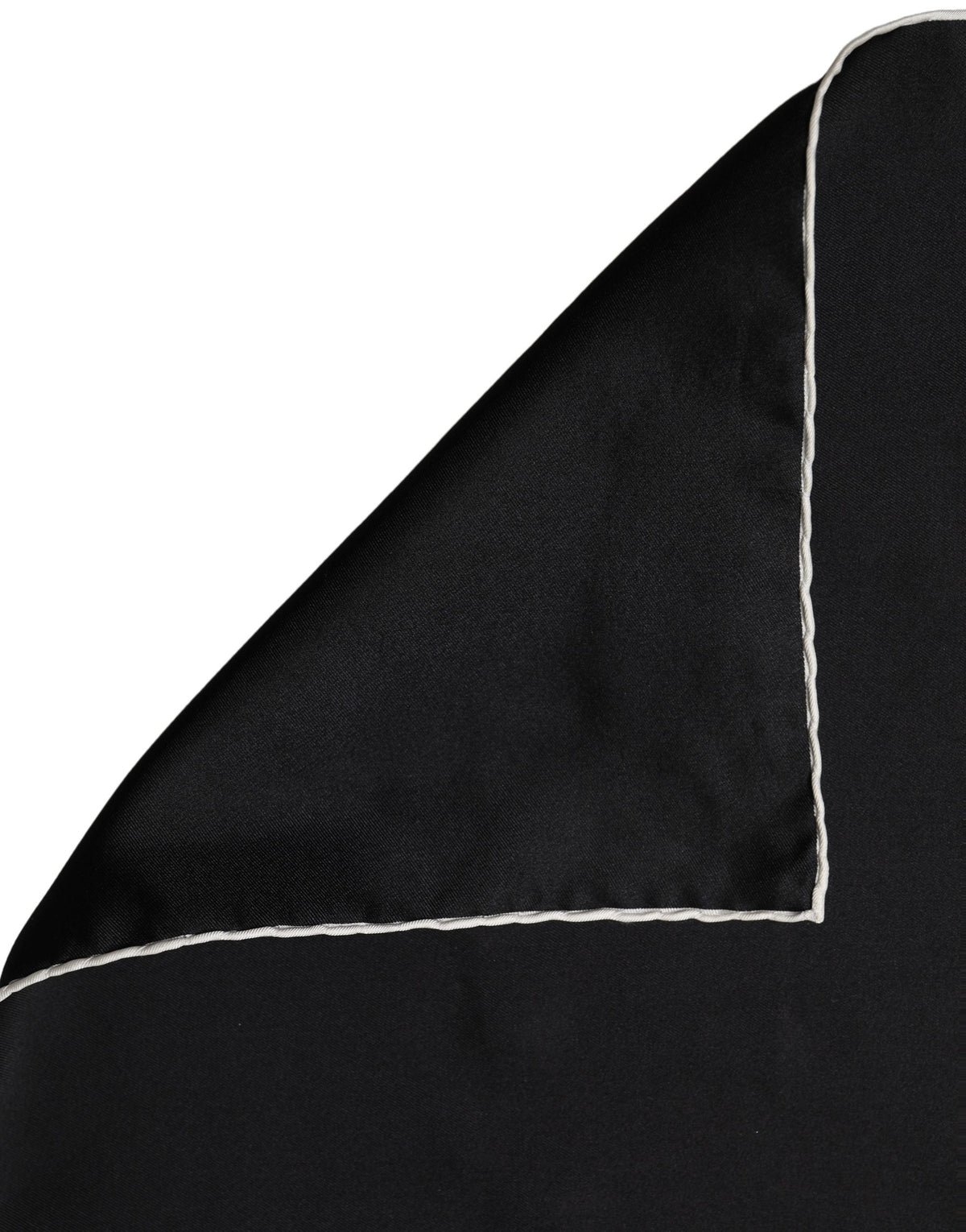 Dolce & Gabbana Black Silk Pocket Square - Timeless Elegance
