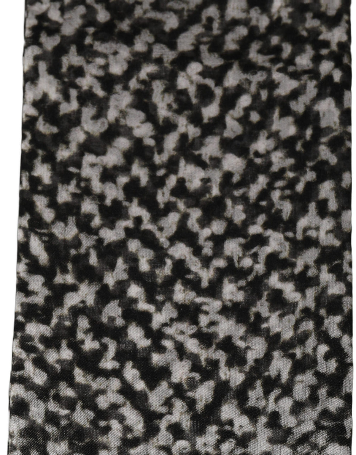 Dolce & Gabbana Black White Herringbone Silk Shawl Scarf