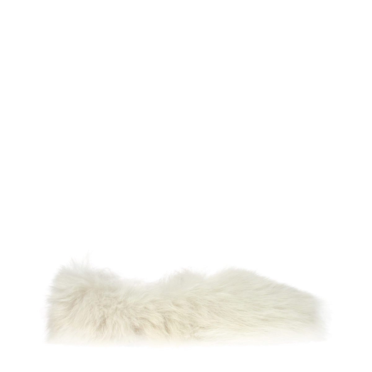 Jil Sander White Fur Slippers - Indulge in Luxurious Comfort