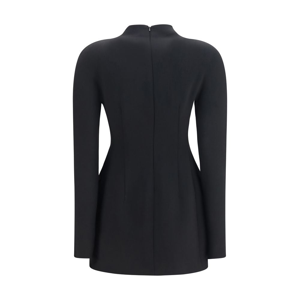 Experience the elegance of the Max Mara Tefrite Short Dress, crafted from luxurious stretch technical wool, designed to sculpt and flatter with timeless sophistication.